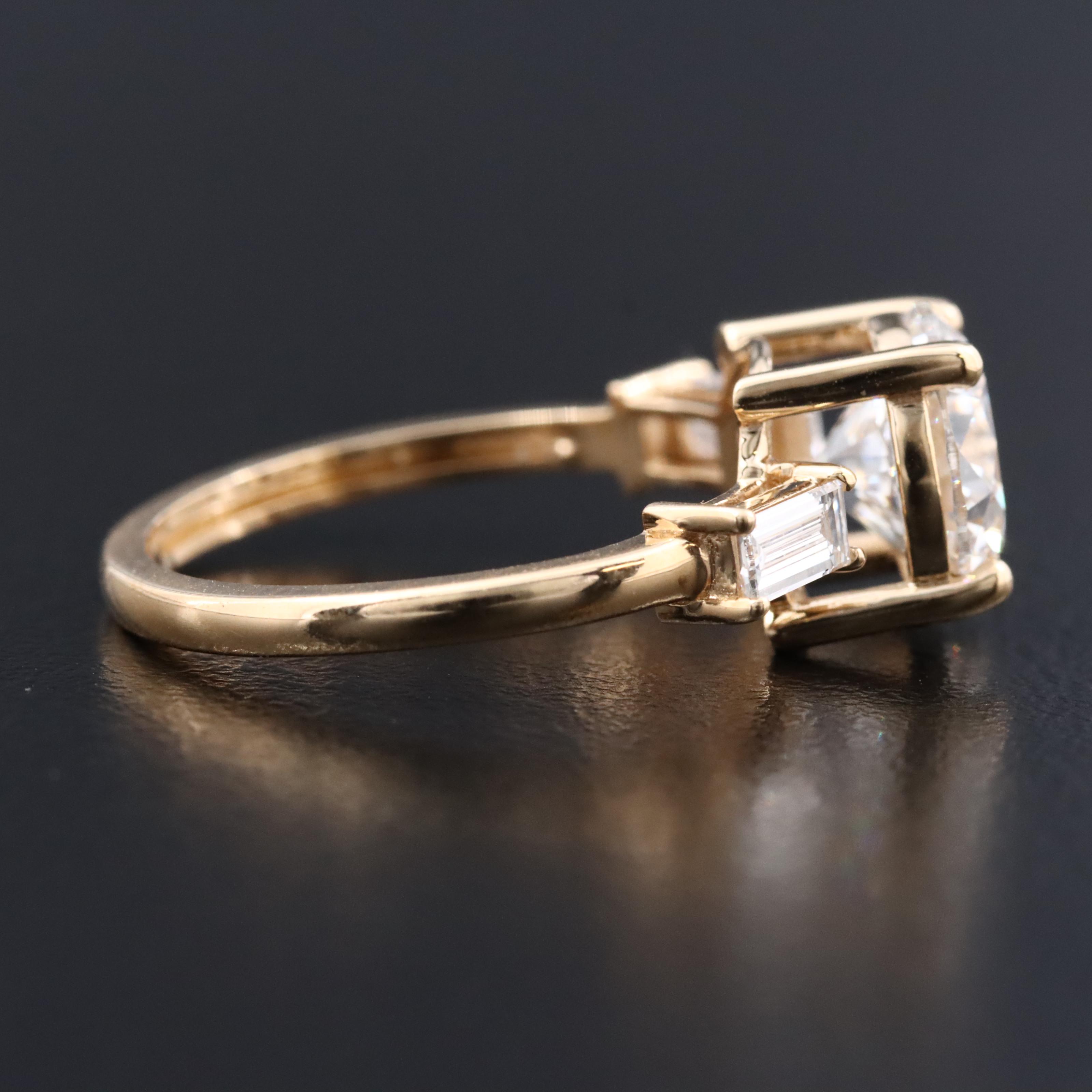 18K 2.26 CTW Lab Grown Diamond Ring with IGI Report