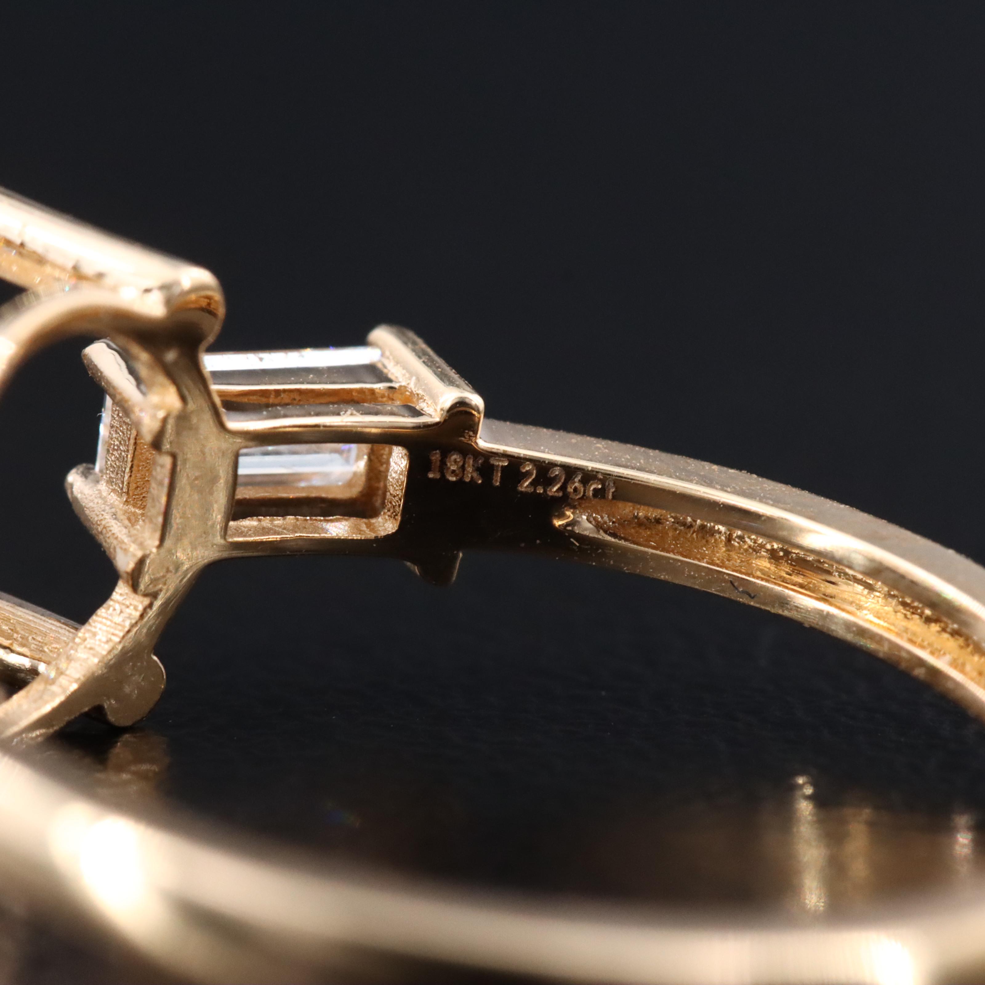 18K 2.26 CTW Lab Grown Diamond Ring with IGI Report