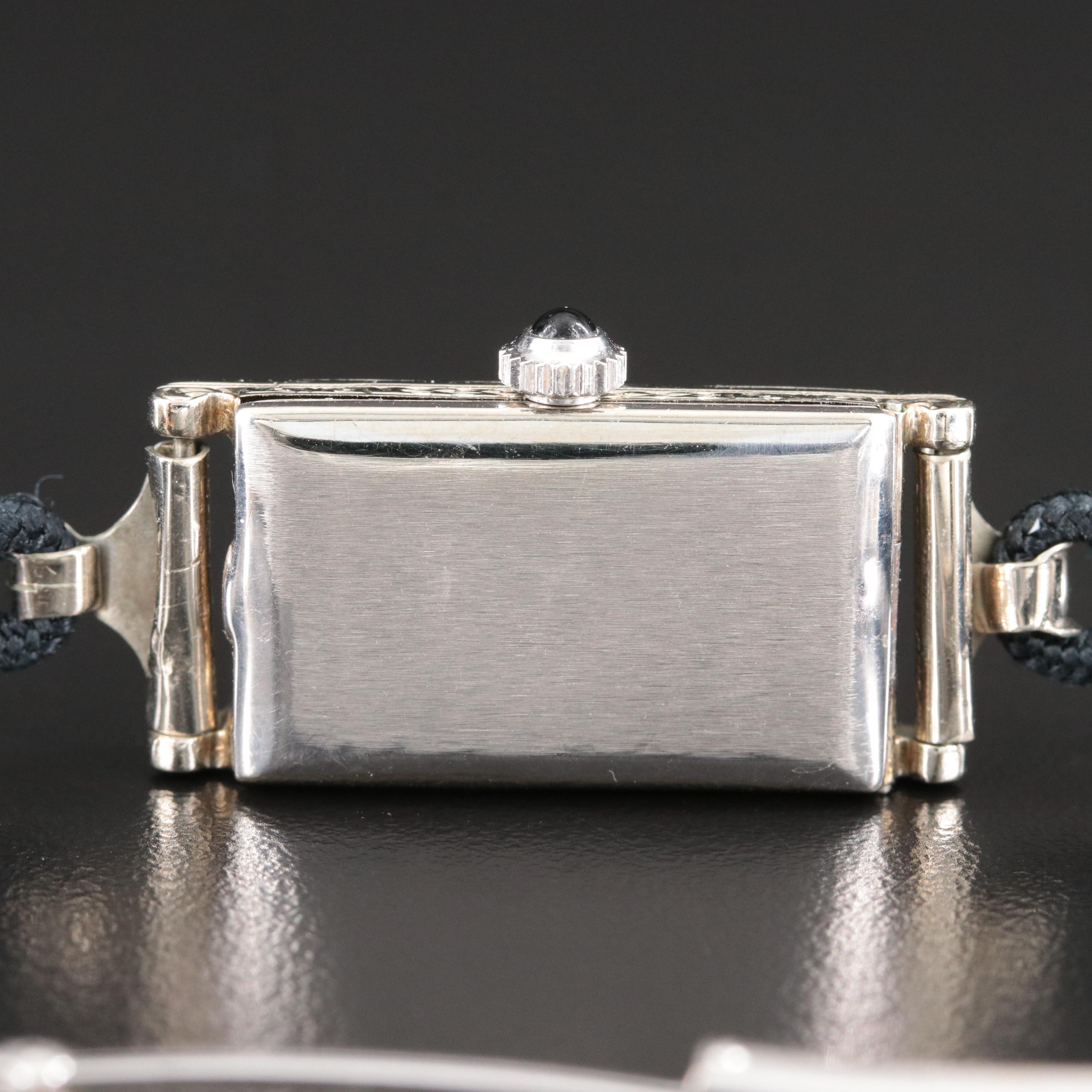 Art Deco Dione Platinum & 18K Diamond Watch