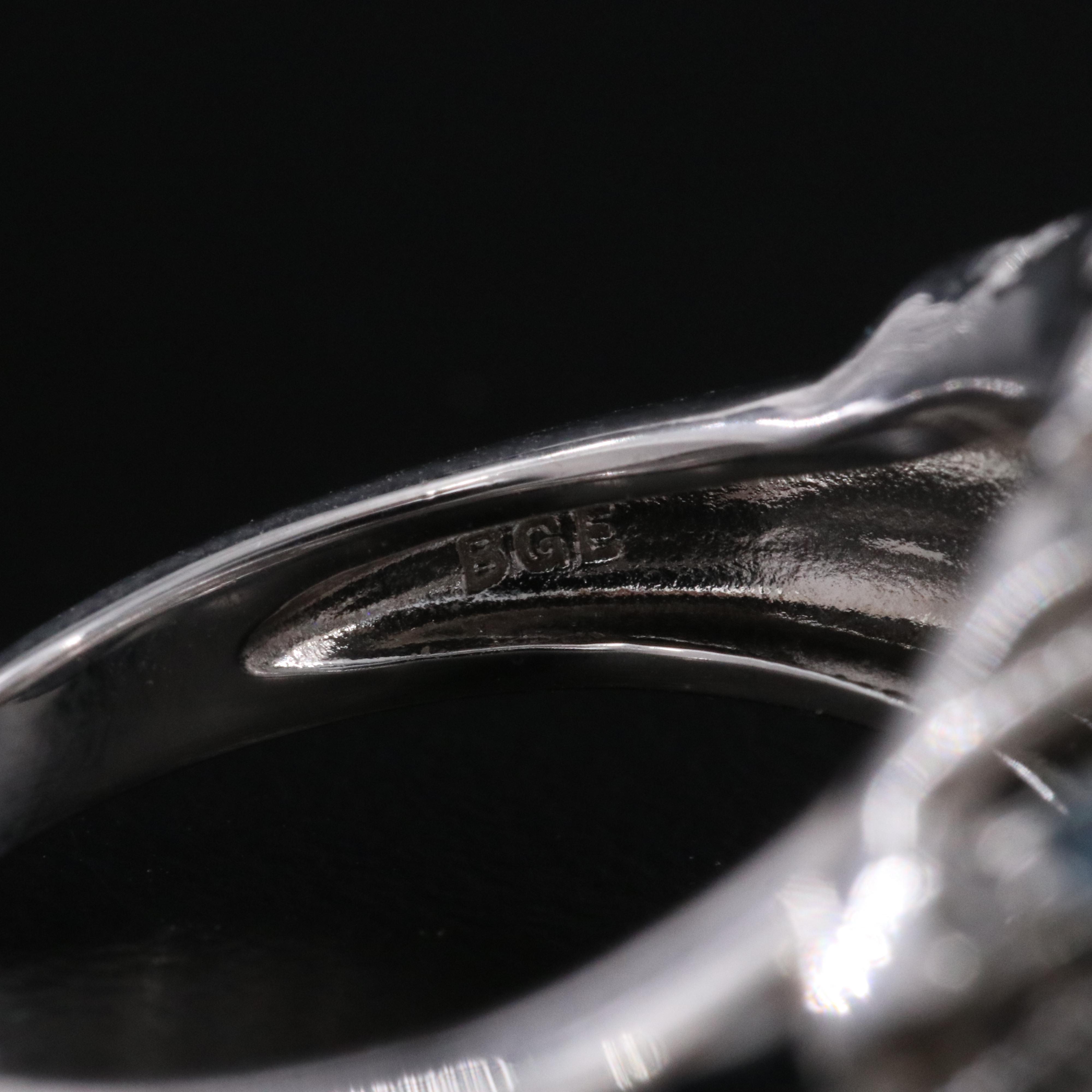 Sterling Sapphire, Spinel, and CZ Ring