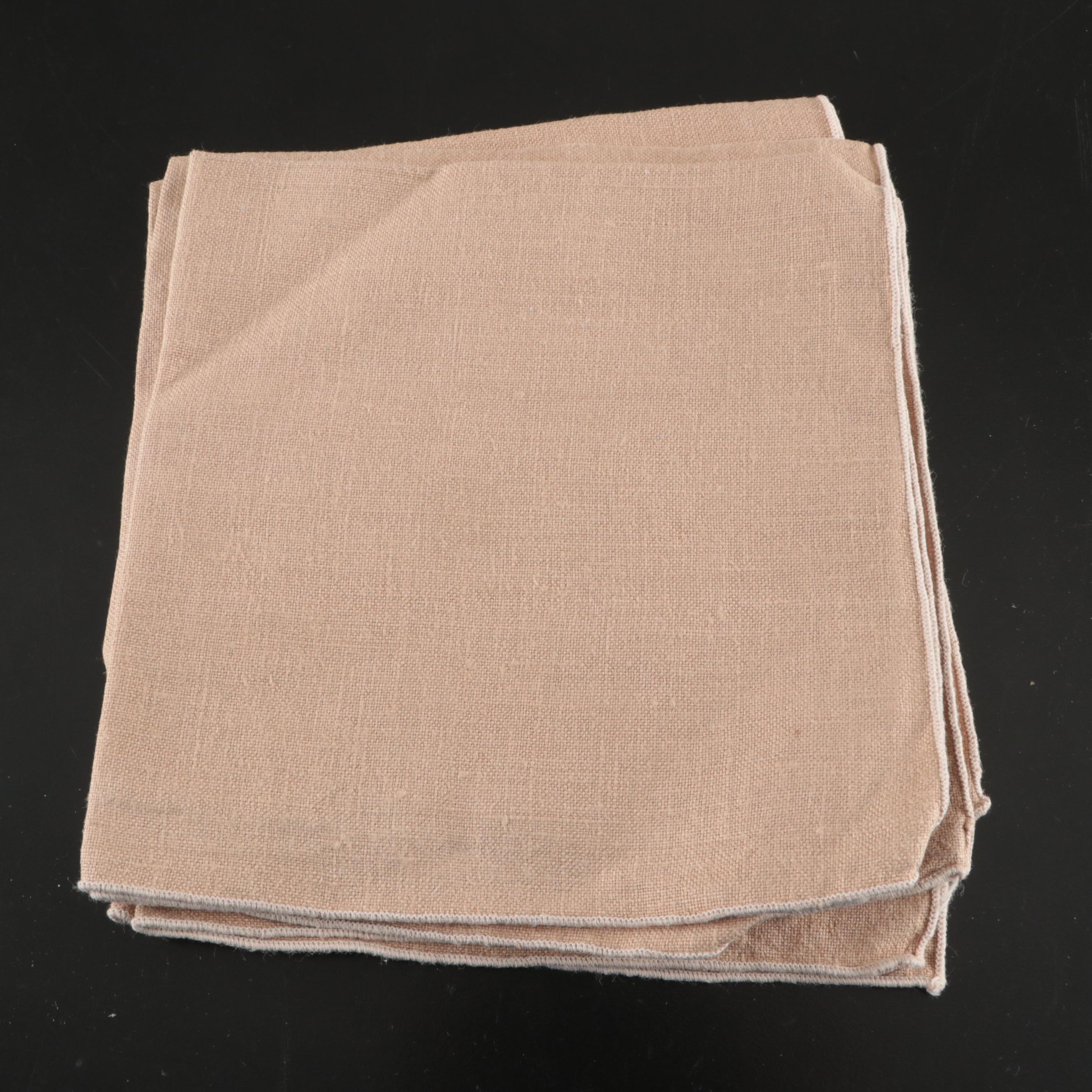 Hand-Embroidered, Applique, and Other Floral Napkins with Vintage Ephemera