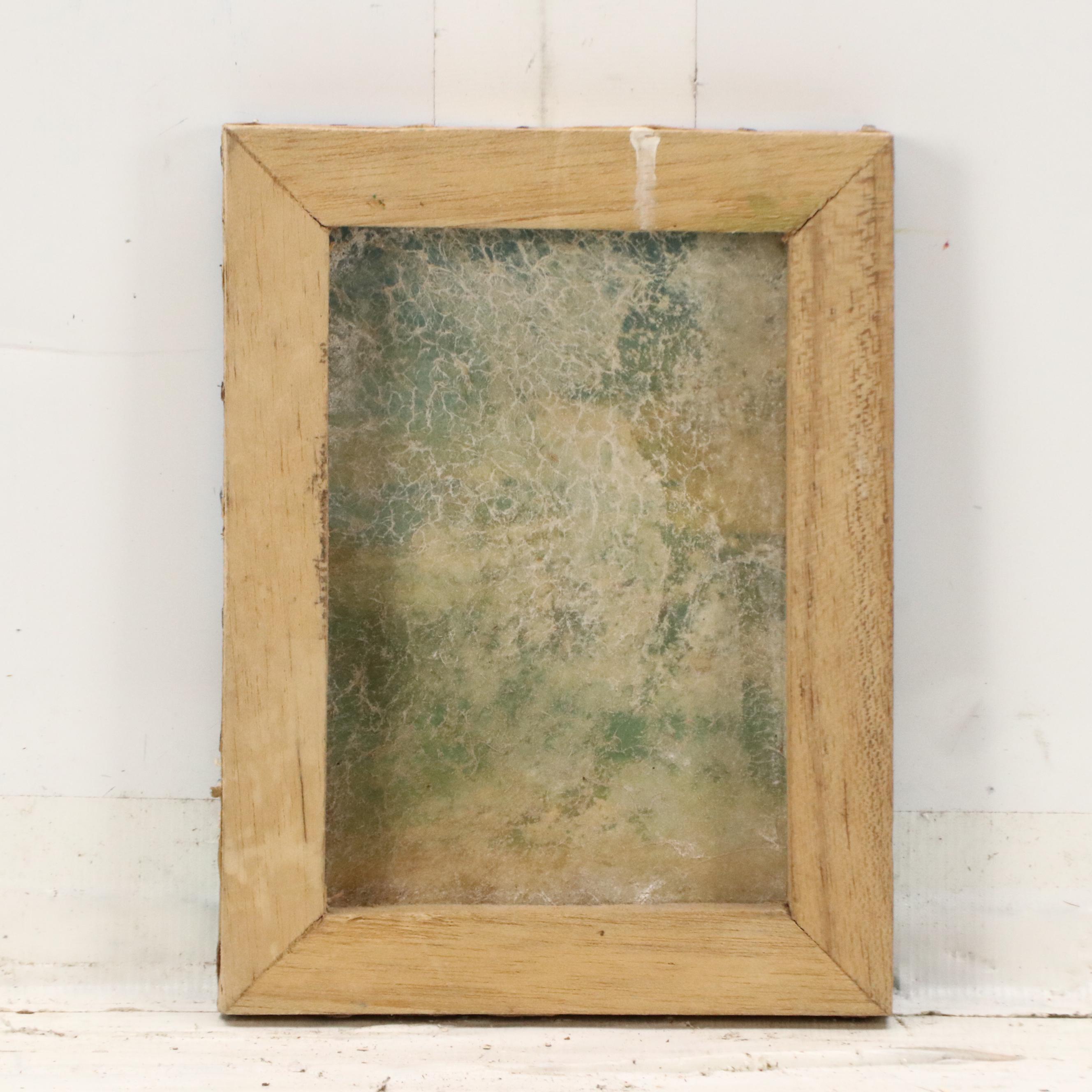 Stylized Fantasy Landscape Acrylic Painting on Hide