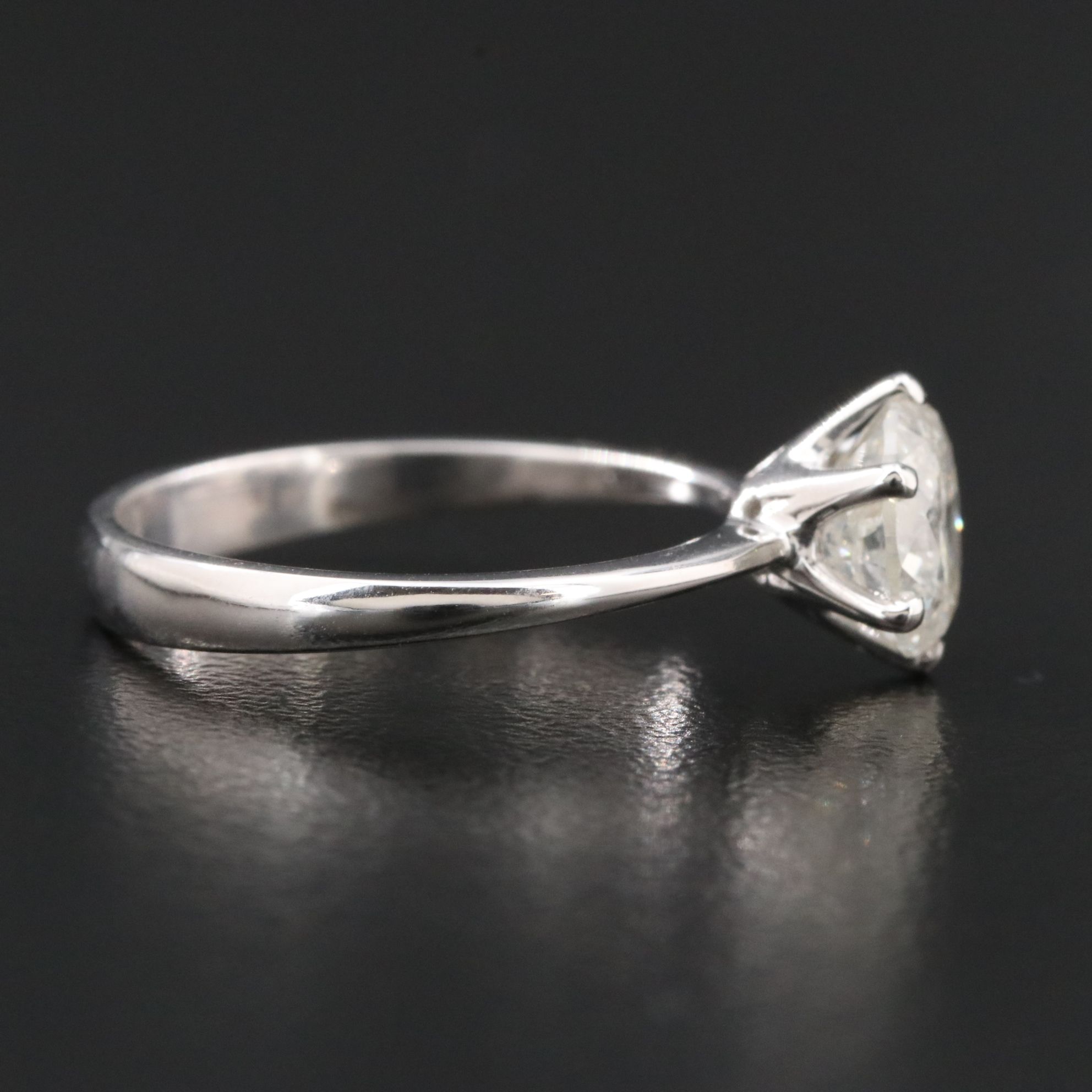 14K 1.53 CT Diamond Solitaire Ring with IGI Jewelry Report