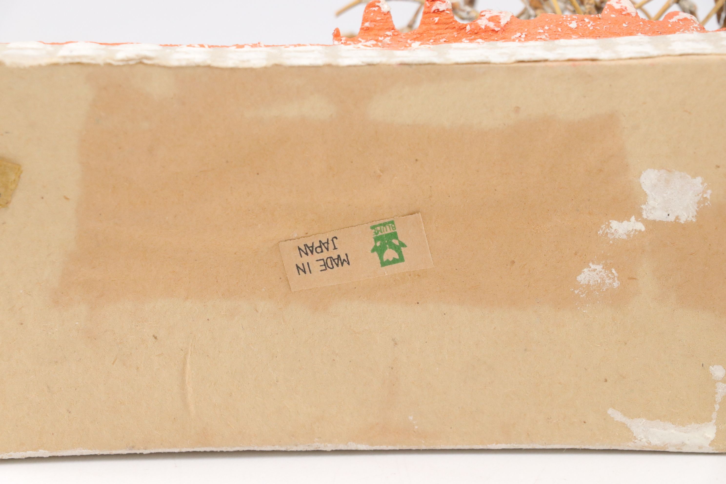 Japanese Putz Christmas Village Houses, Mid-Late 20th C.