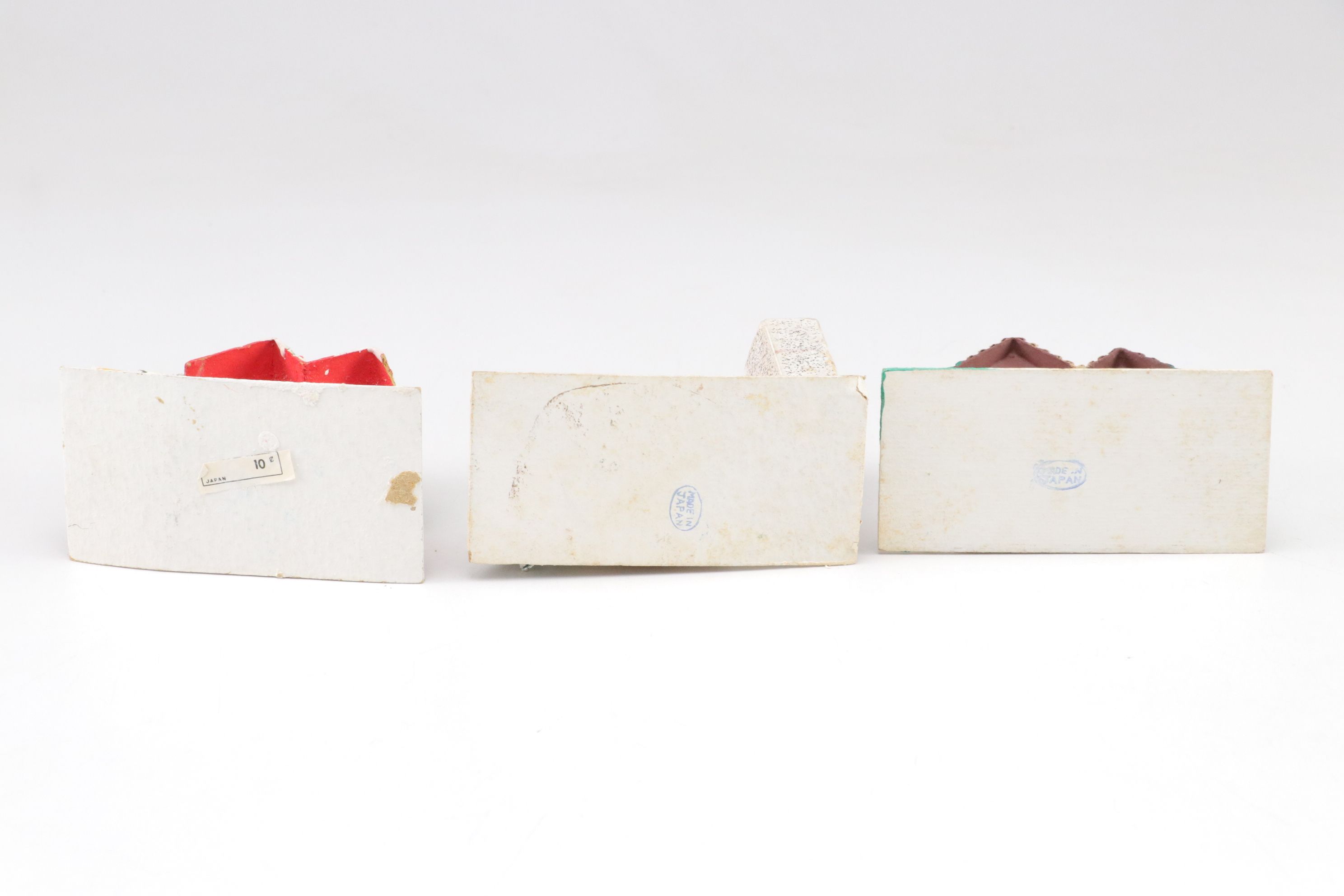 Japanese Putz Christmas Village Houses, Mid-Late 20th C.