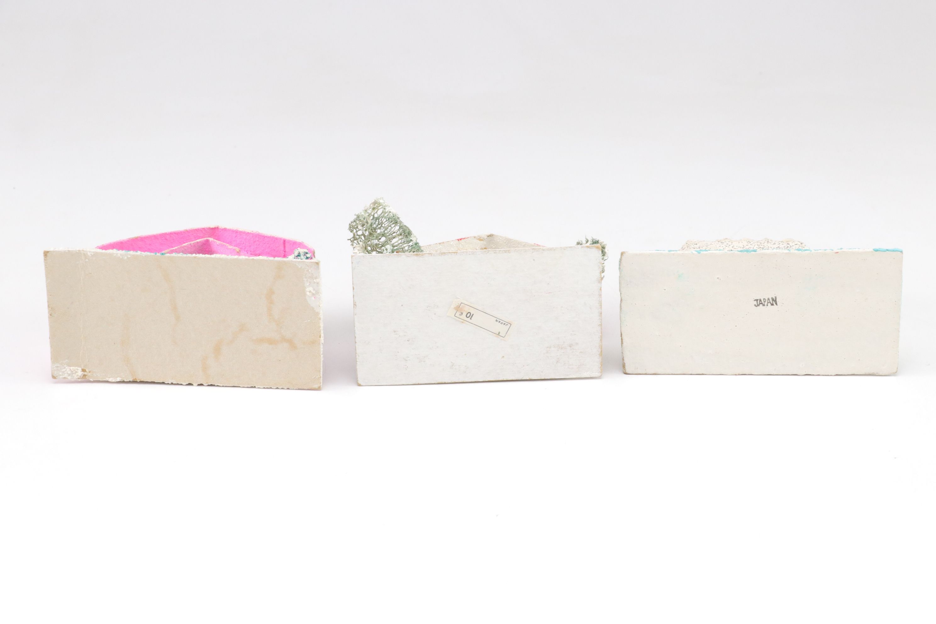 Japanese Putz Christmas Village Houses, 1950s