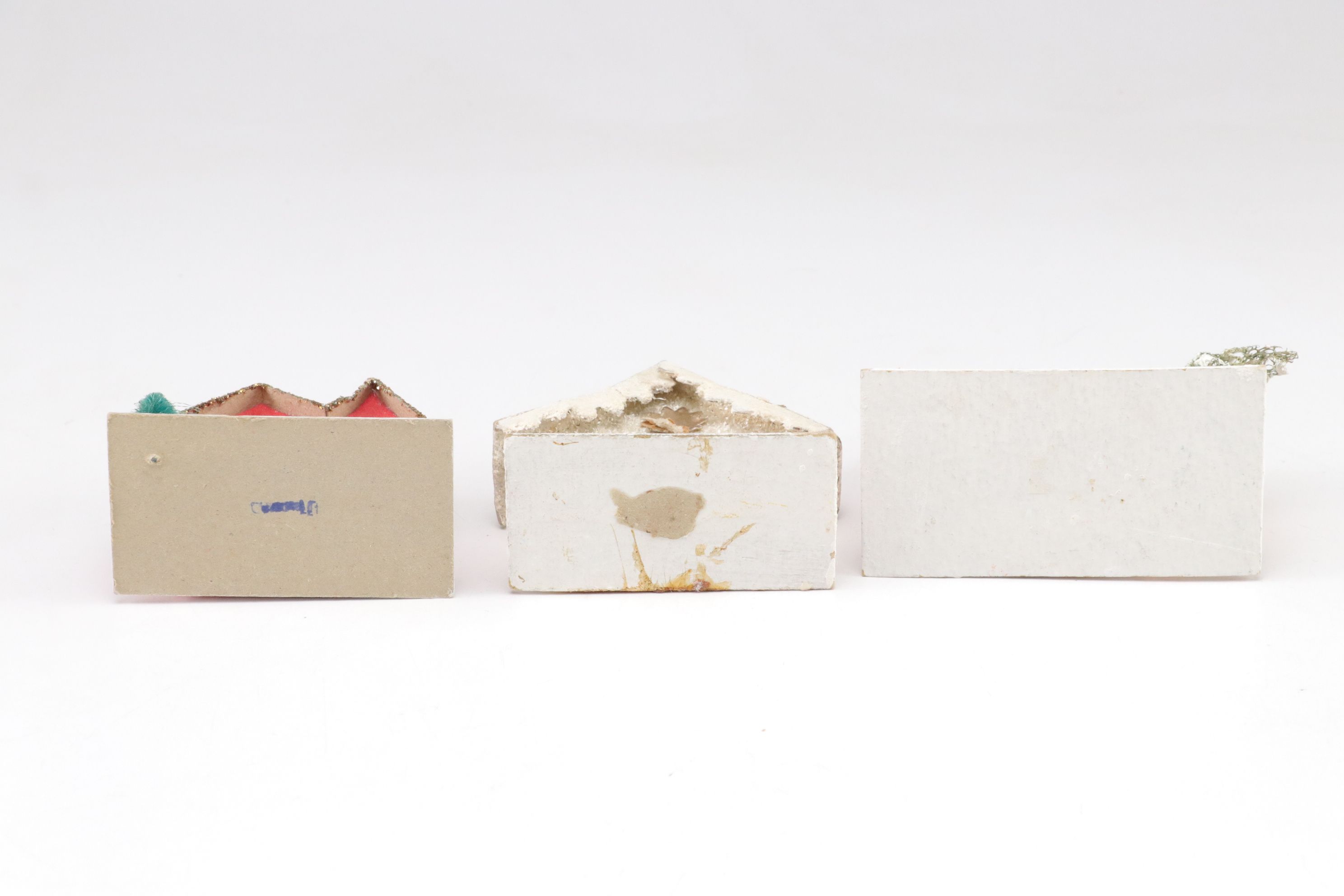 Japanese Putz Christmas Village Houses, 1950s