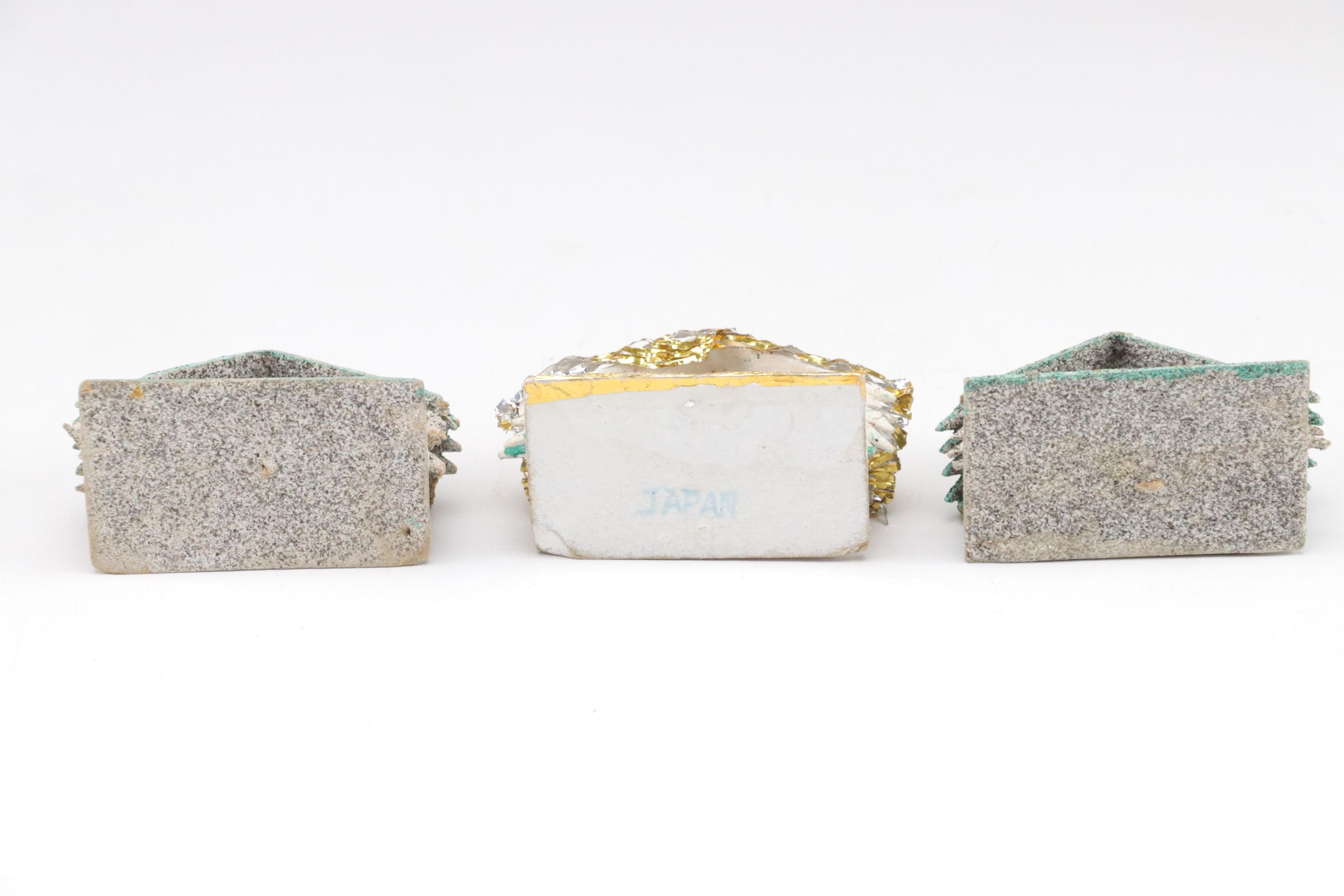 Japanese Putz Christmas Village Houses, 1950s