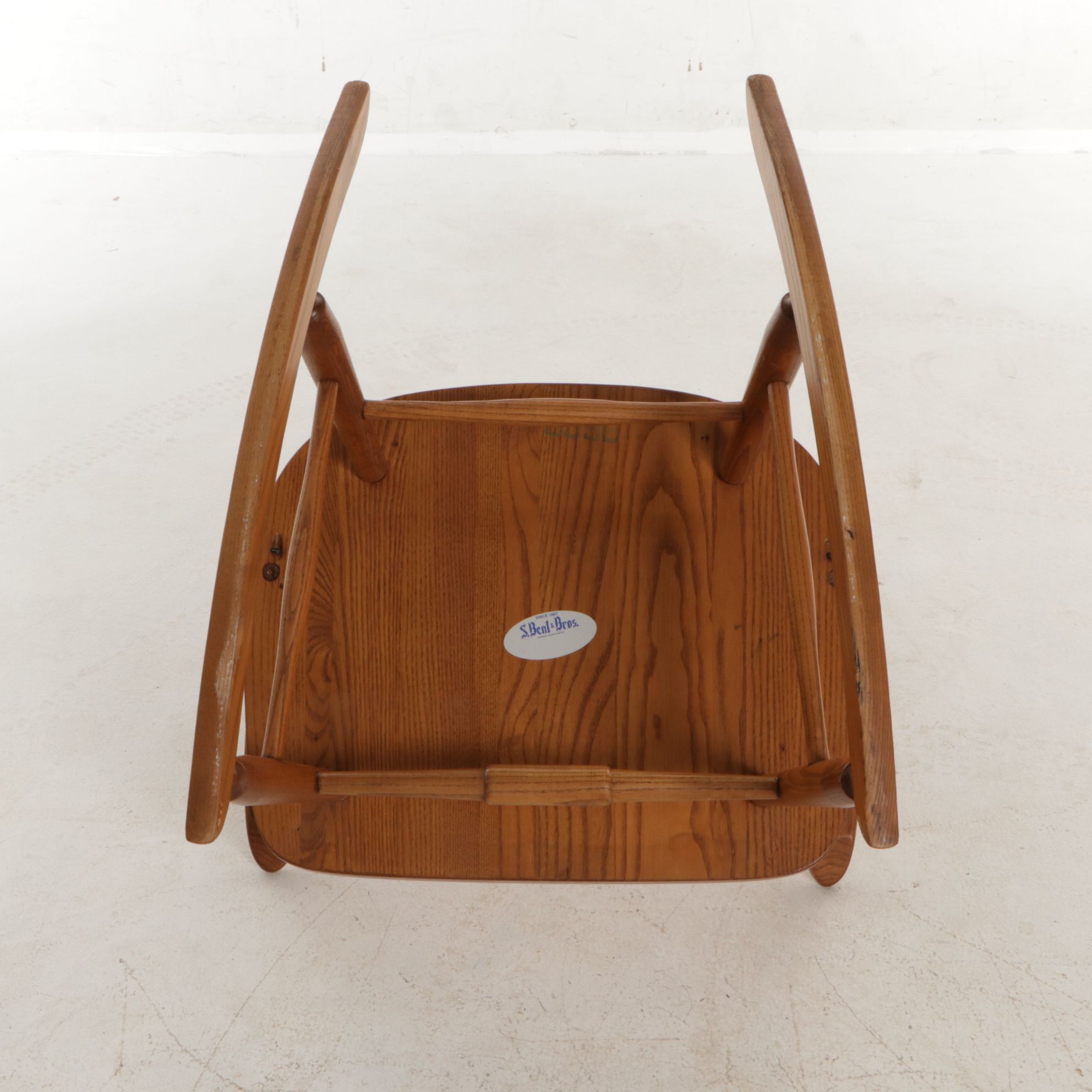 S. Bent & Bros. Windsor Style Rocking Chair, Late 20th Century