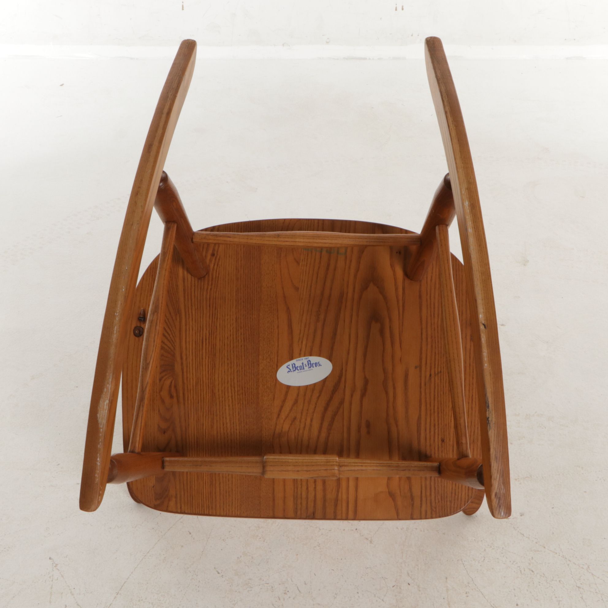 S. Bent & Bros. Windsor Style Rocking Chair, Late 20th Century