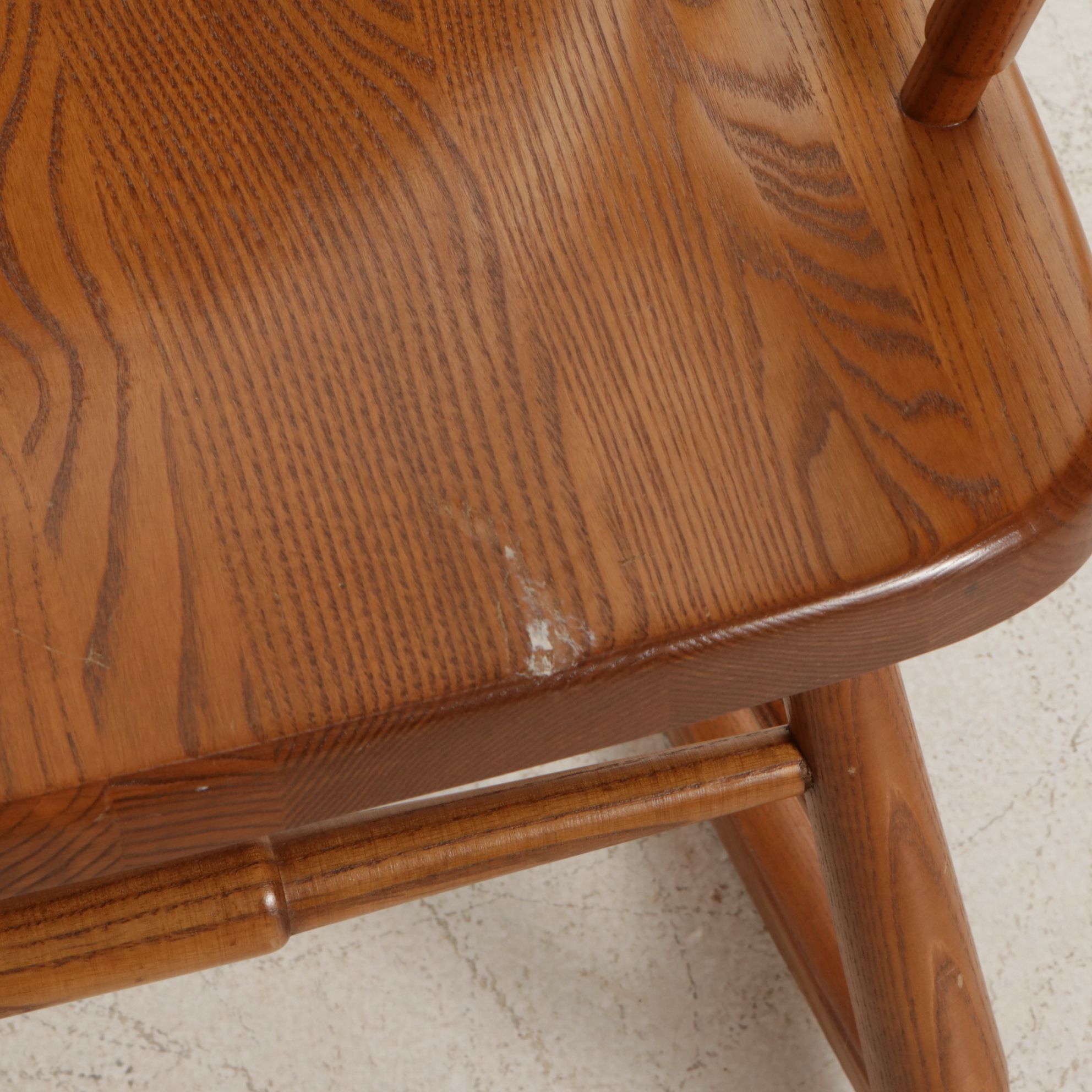 S. Bent & Bros. Windsor Style Rocking Chair, Late 20th Century