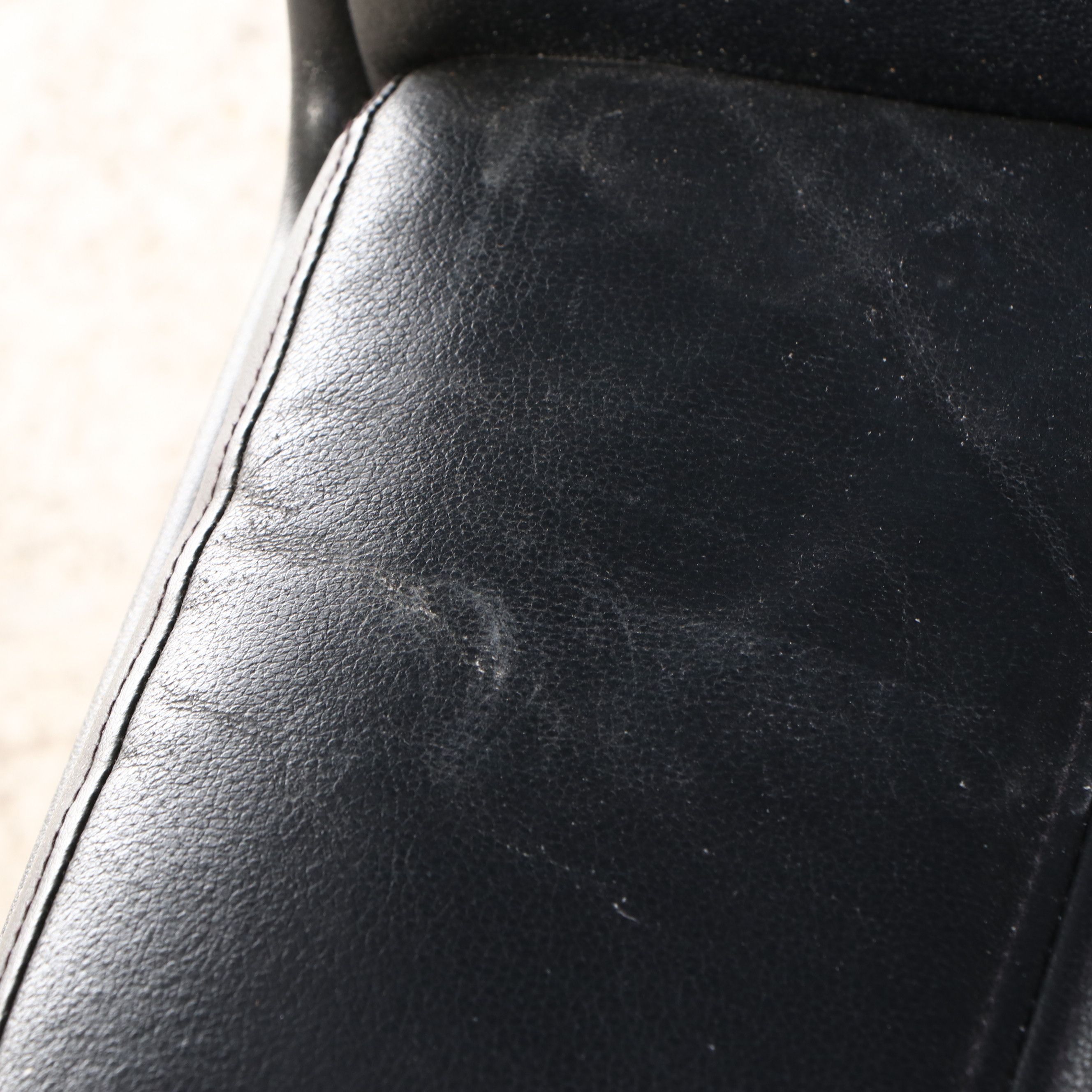 Contemporary Black Faux Leather Upholstered Office Chair