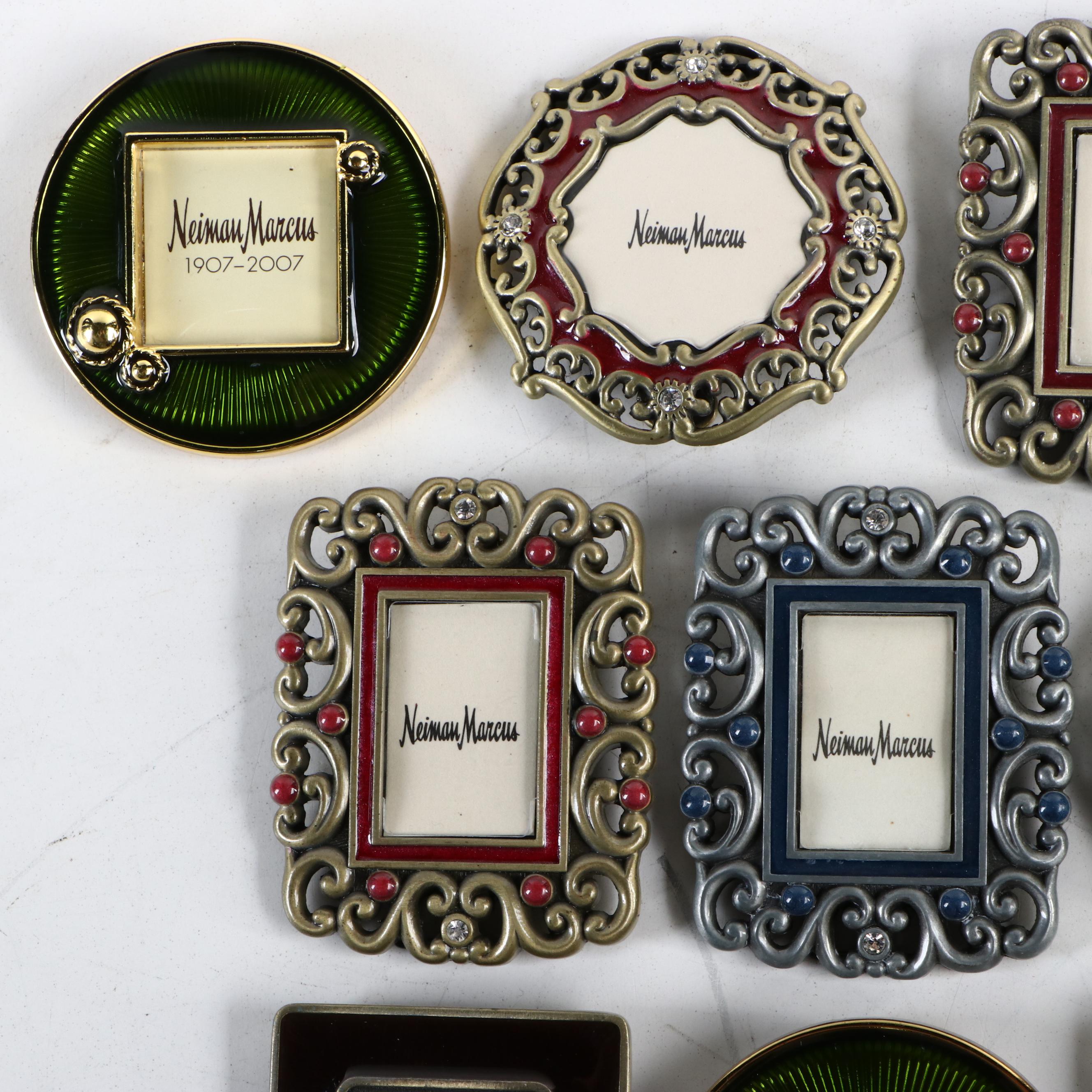 Jay Strongwater For Neiman Marcus Embellished Enameled Frames