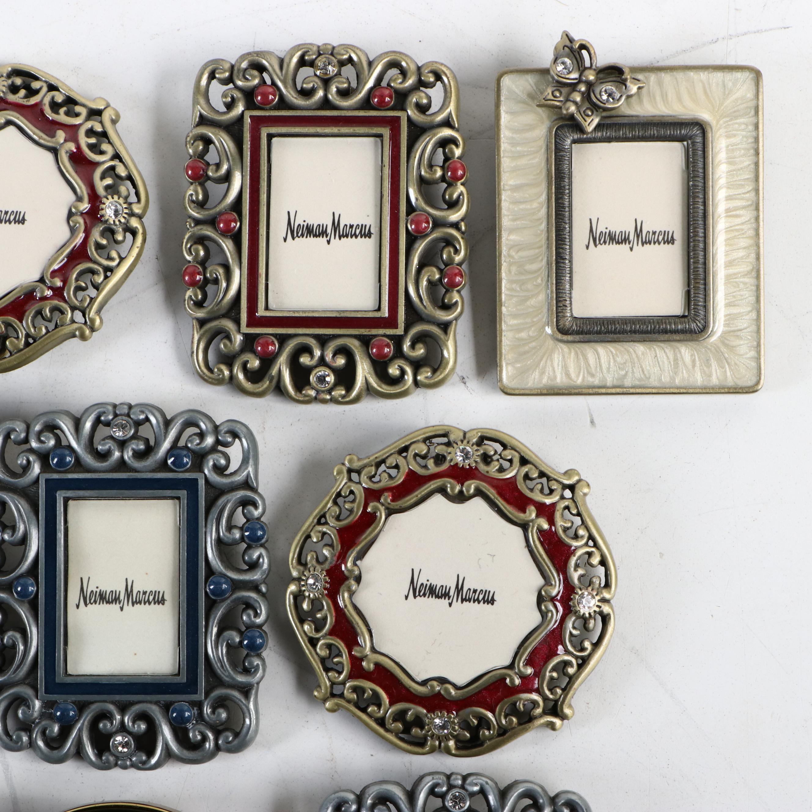 Jay Strongwater For Neiman Marcus Embellished Enameled Frames