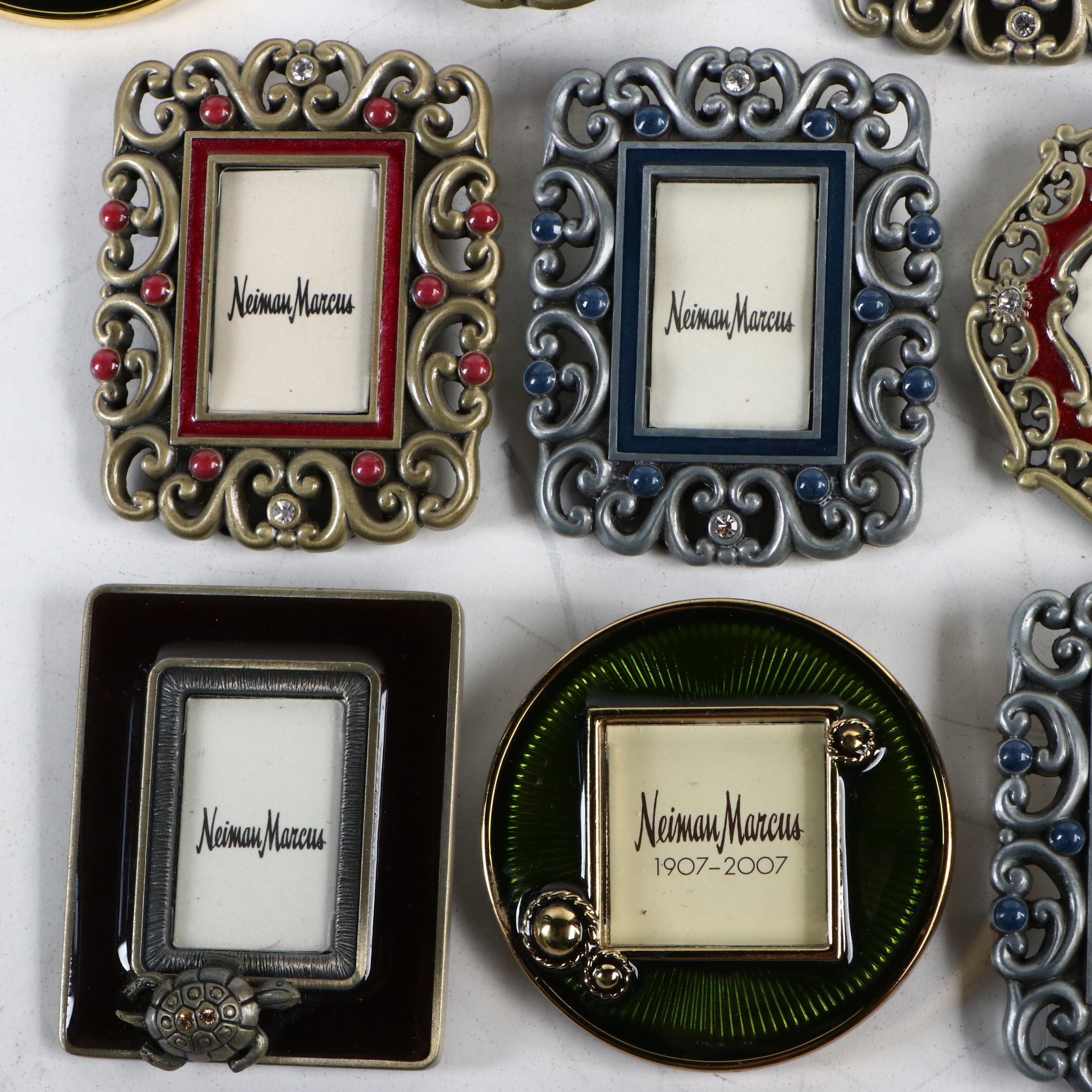 Jay Strongwater For Neiman Marcus Embellished Enameled Frames