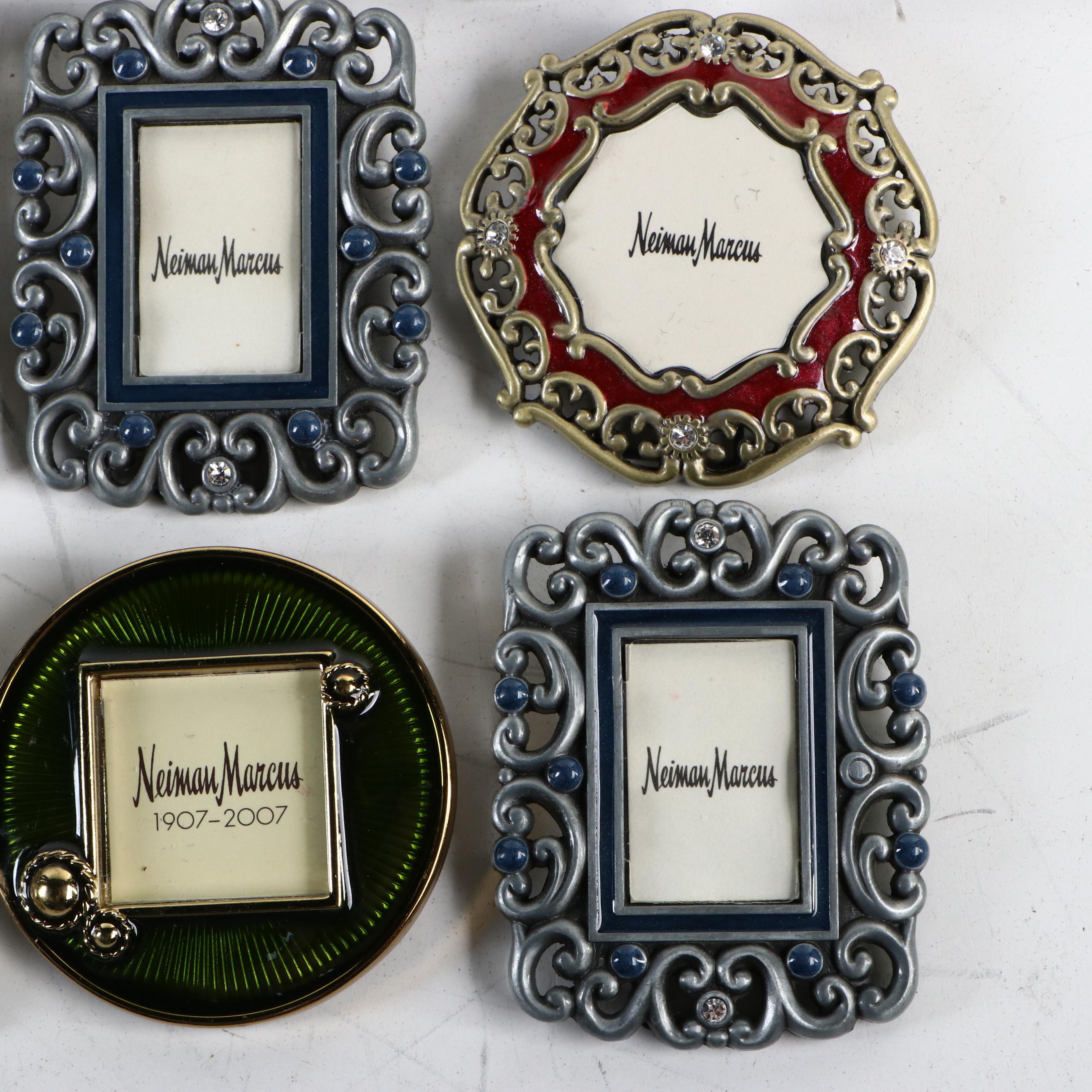 Jay Strongwater For Neiman Marcus Embellished Enameled Frames