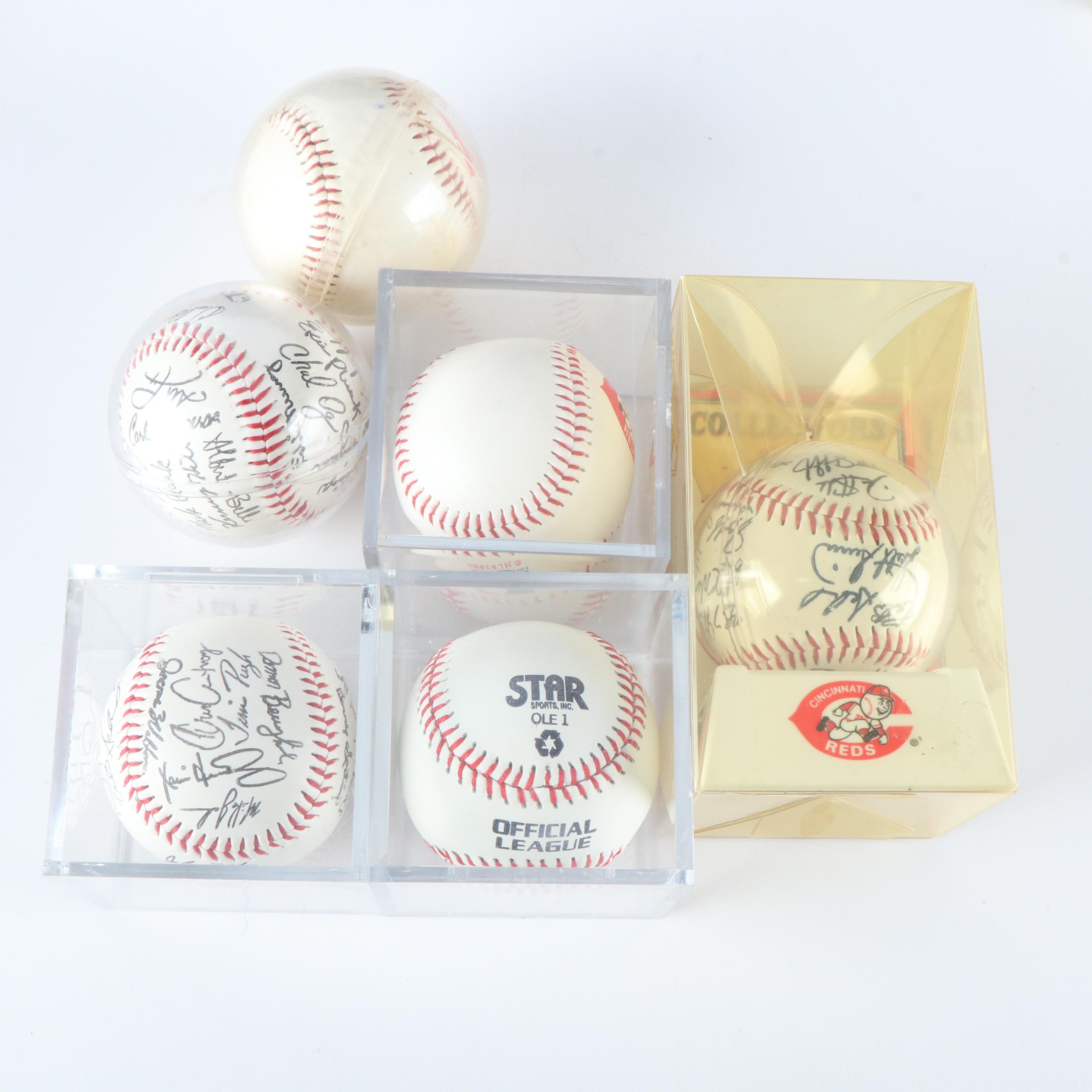 Large Group of Sports Collectibles, Baseball, Football, Basketball