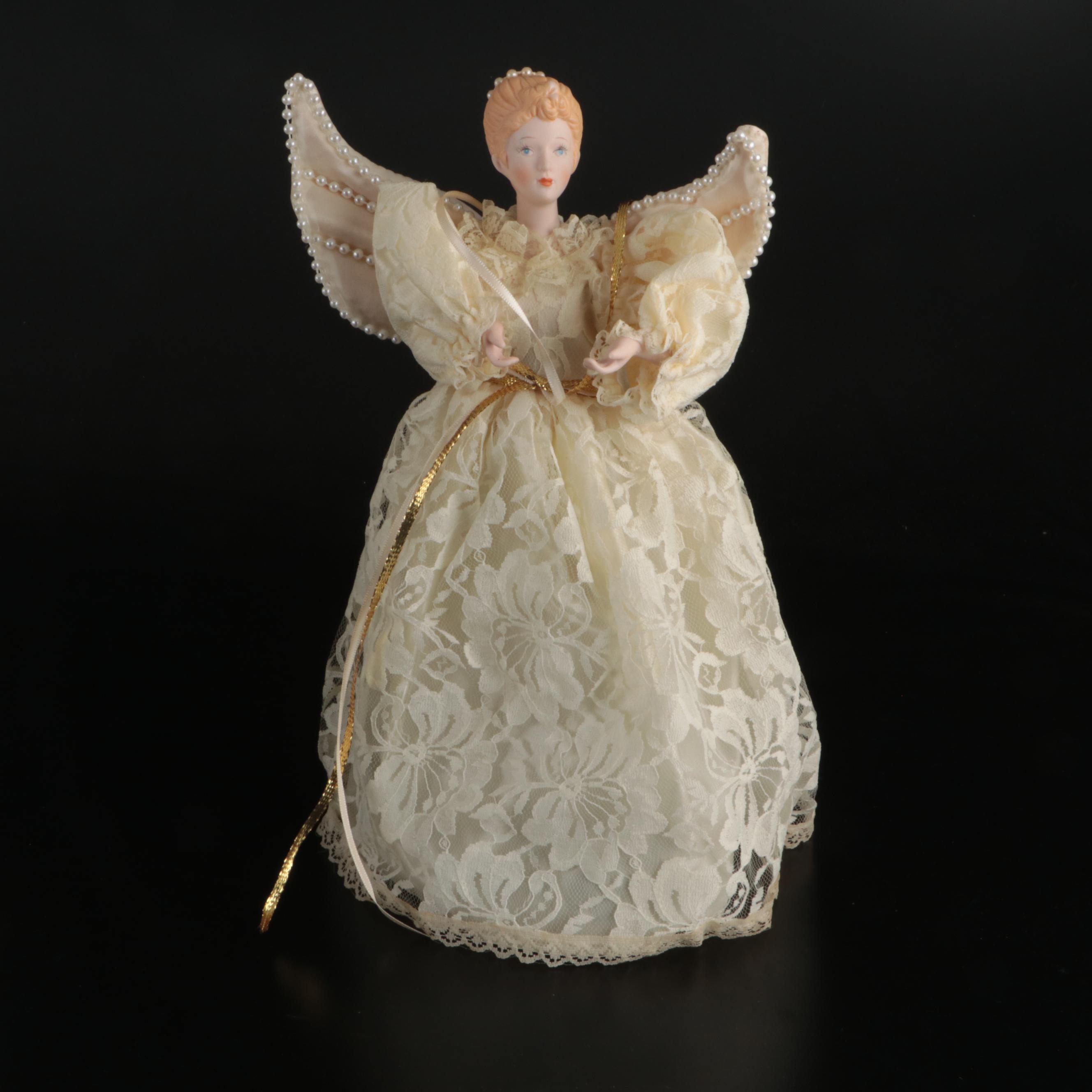 Lenox Angel Figurine with Other Angels and More Christmas Décor