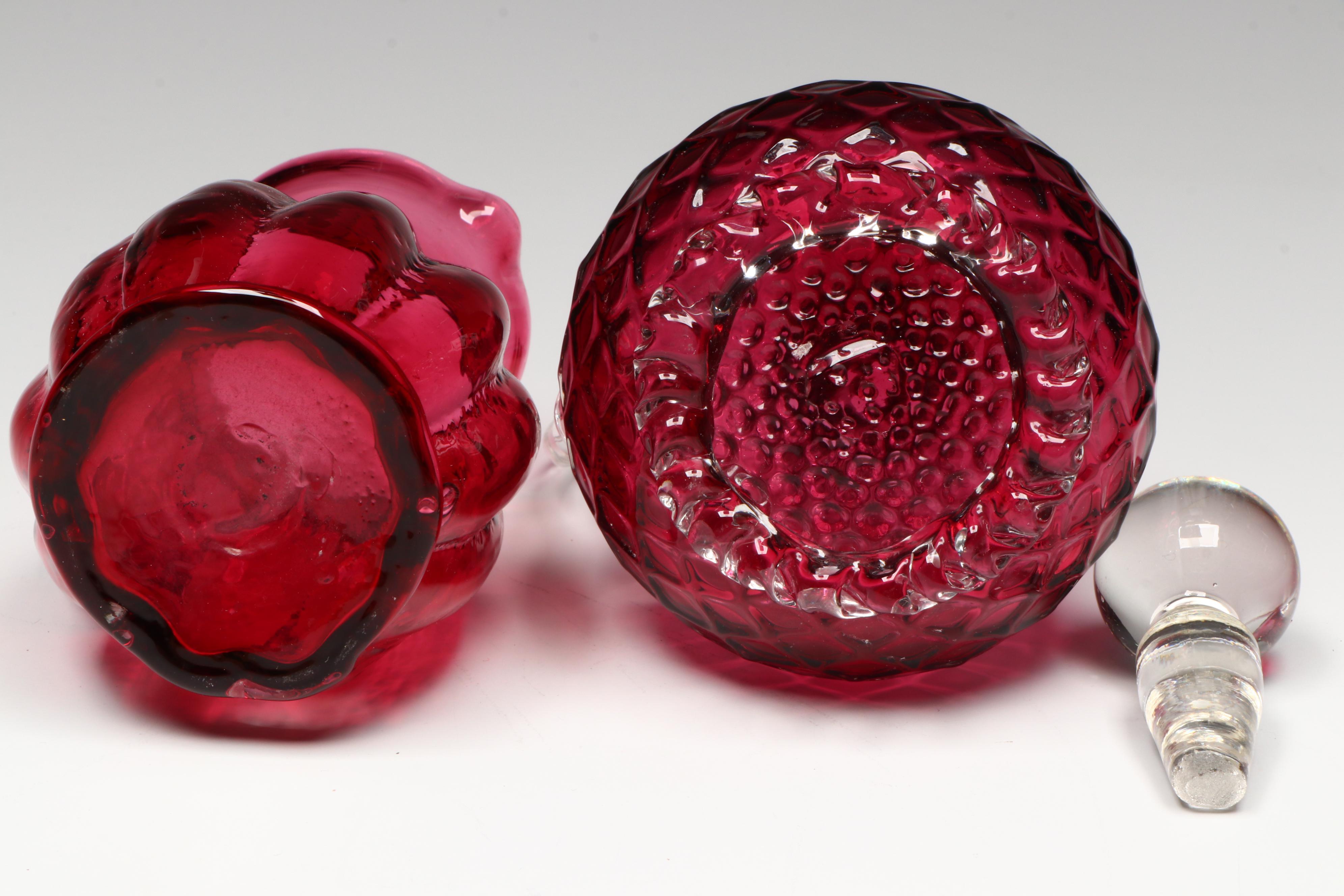 Anchor Hocking "Miss America" Depression Glass Platter with Other Glass Décor