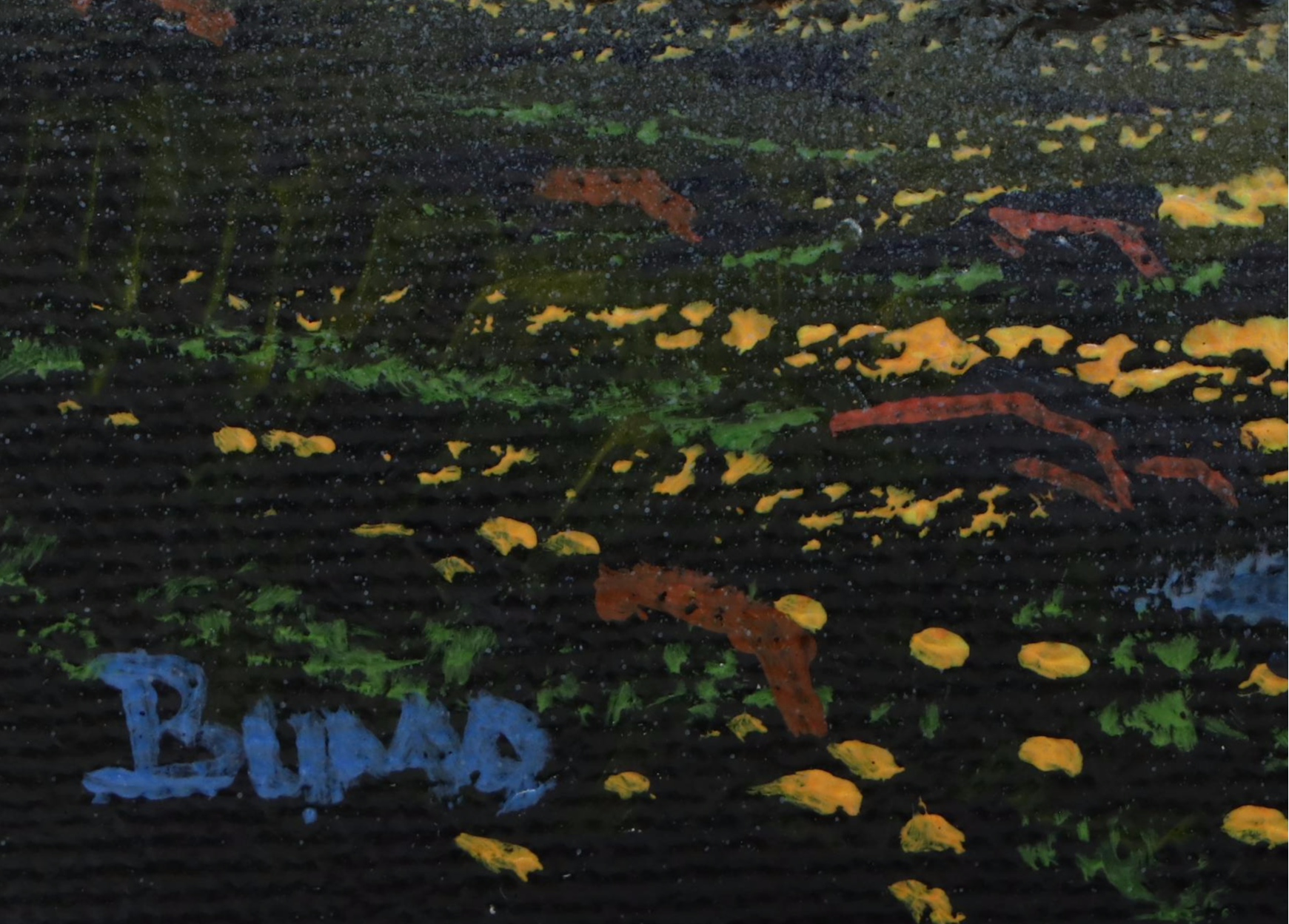 Doug "Bumo" Johnpeer Landscape Oil Painting "Sleepwalk in Smoke," 2025