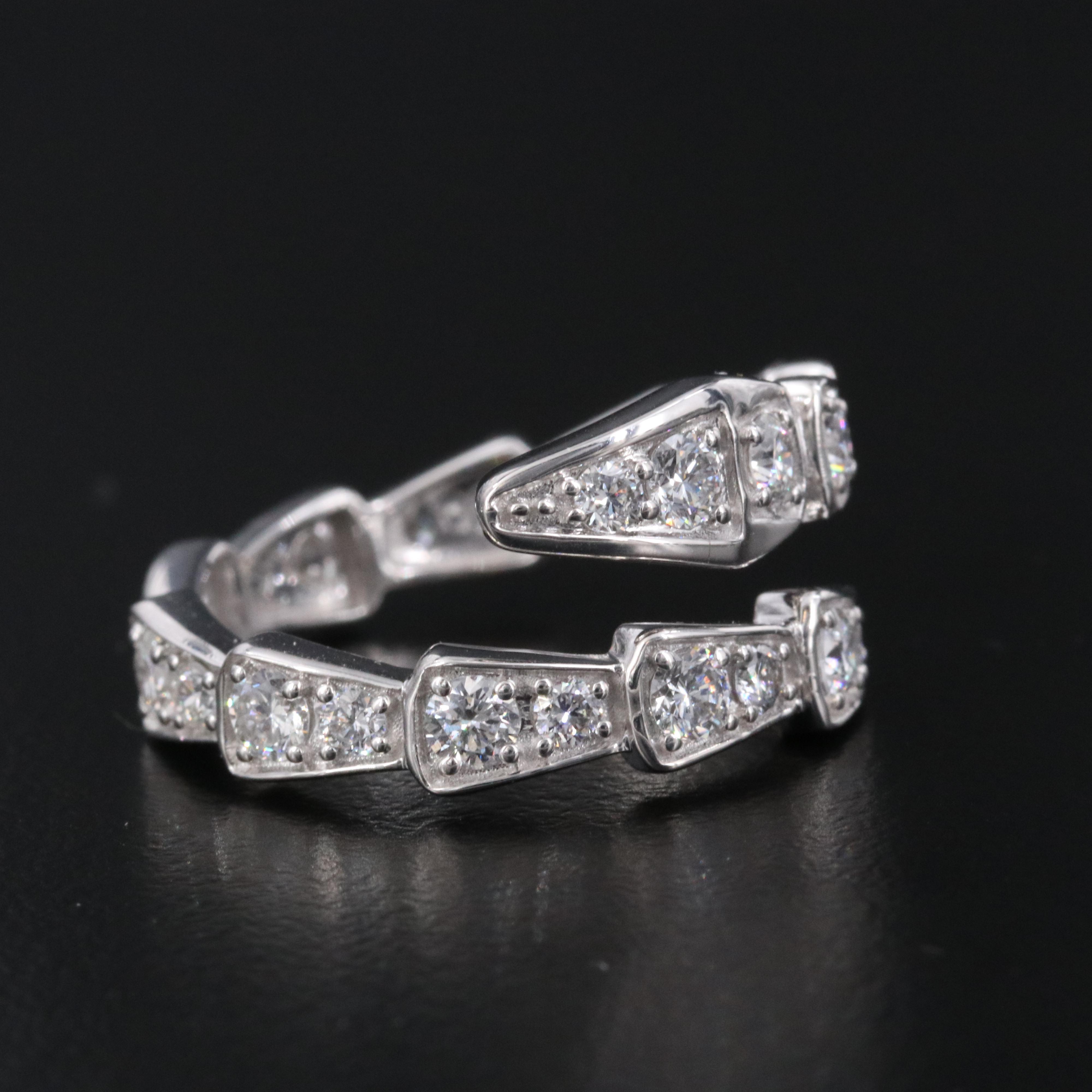 14K 1.50 CTW Lab Grown Diamond Wrap Ring