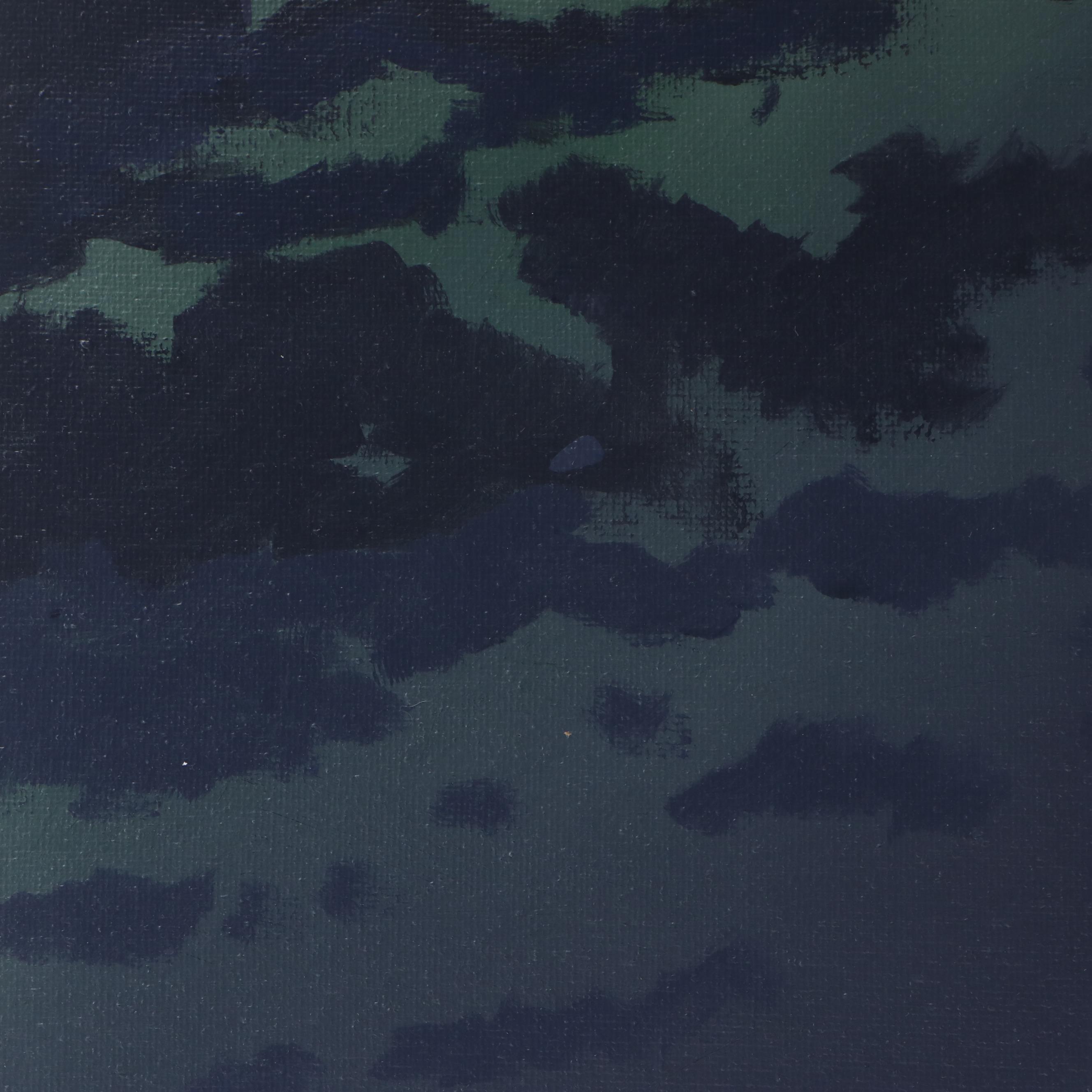 Doug "Bumo" Johnpeer Nocturne Landscape Oil Painting "Napa River," 2025