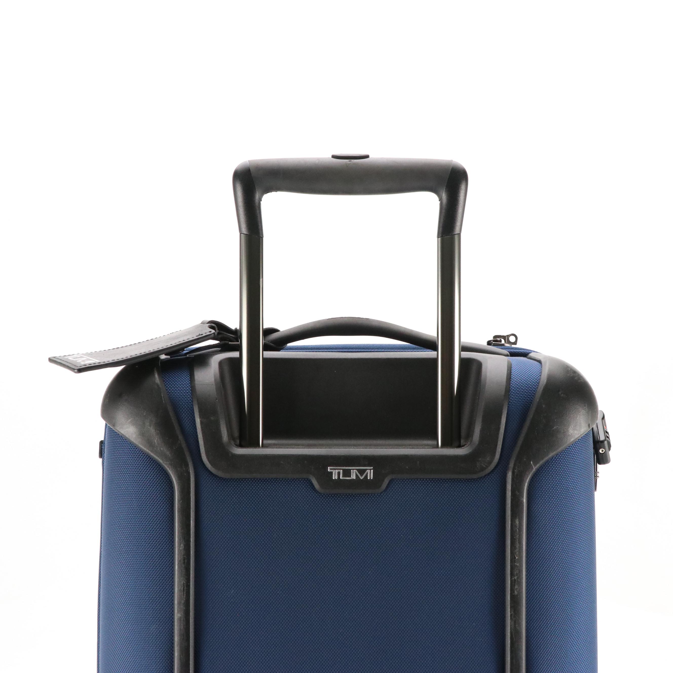 Tumi 'Alpha' Rolling Carry-On Luggage in Blue Ballistic Nylon