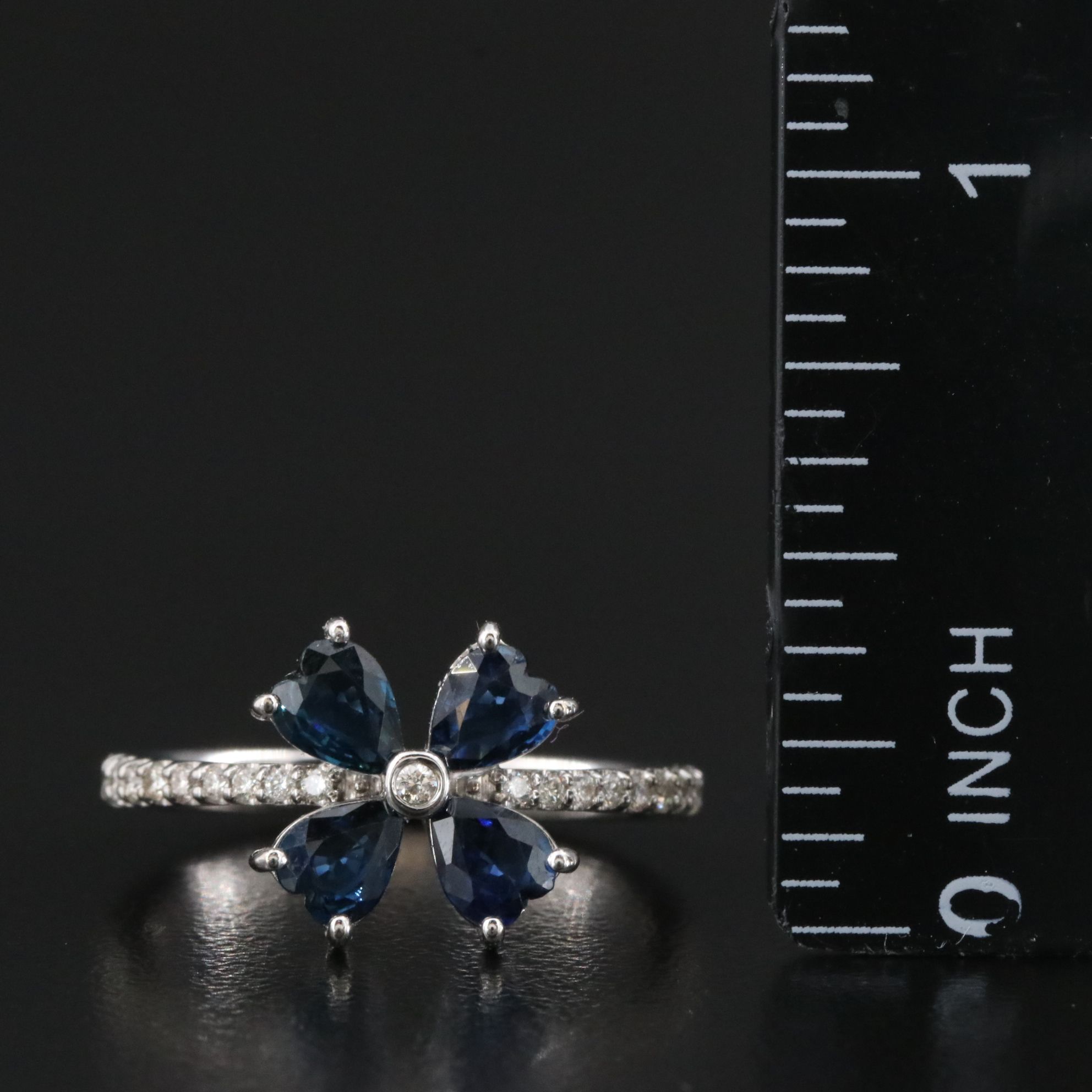 14K Sapphire and Diamond Ring