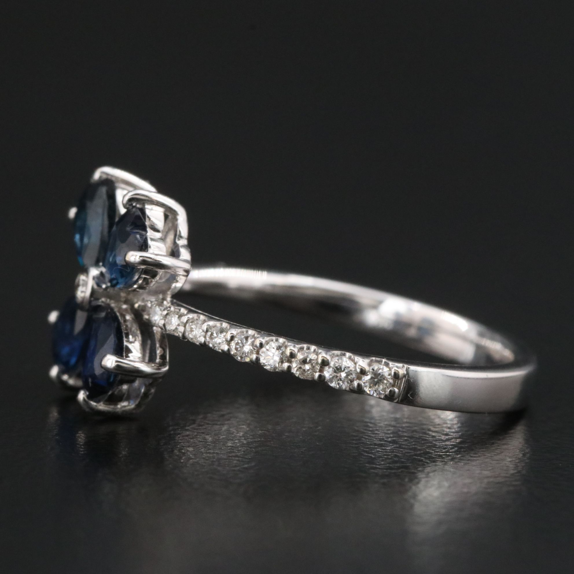 14K Sapphire and Diamond Ring