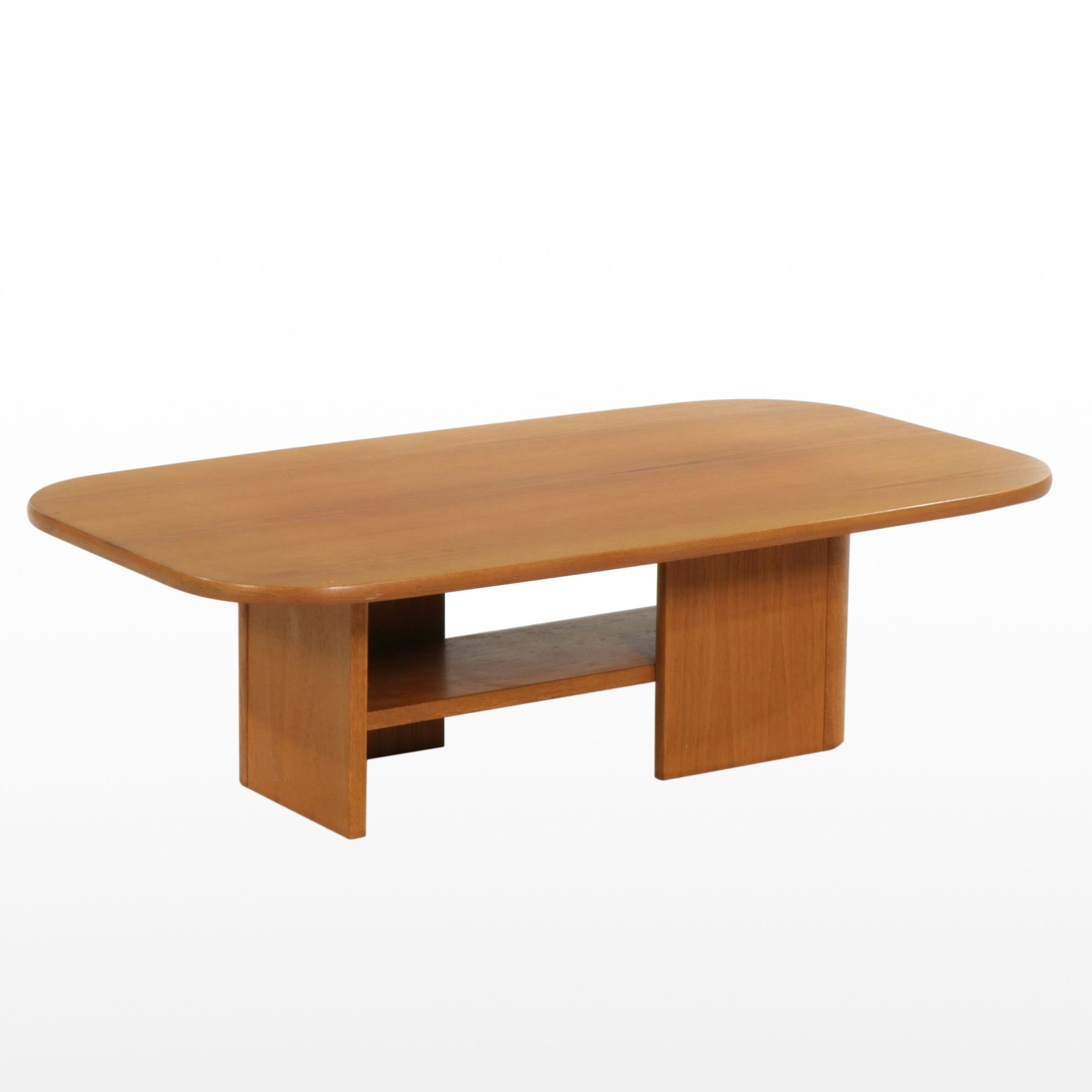 Danish Modern Teak Two-Tier Coffee Table, Late 20th Century