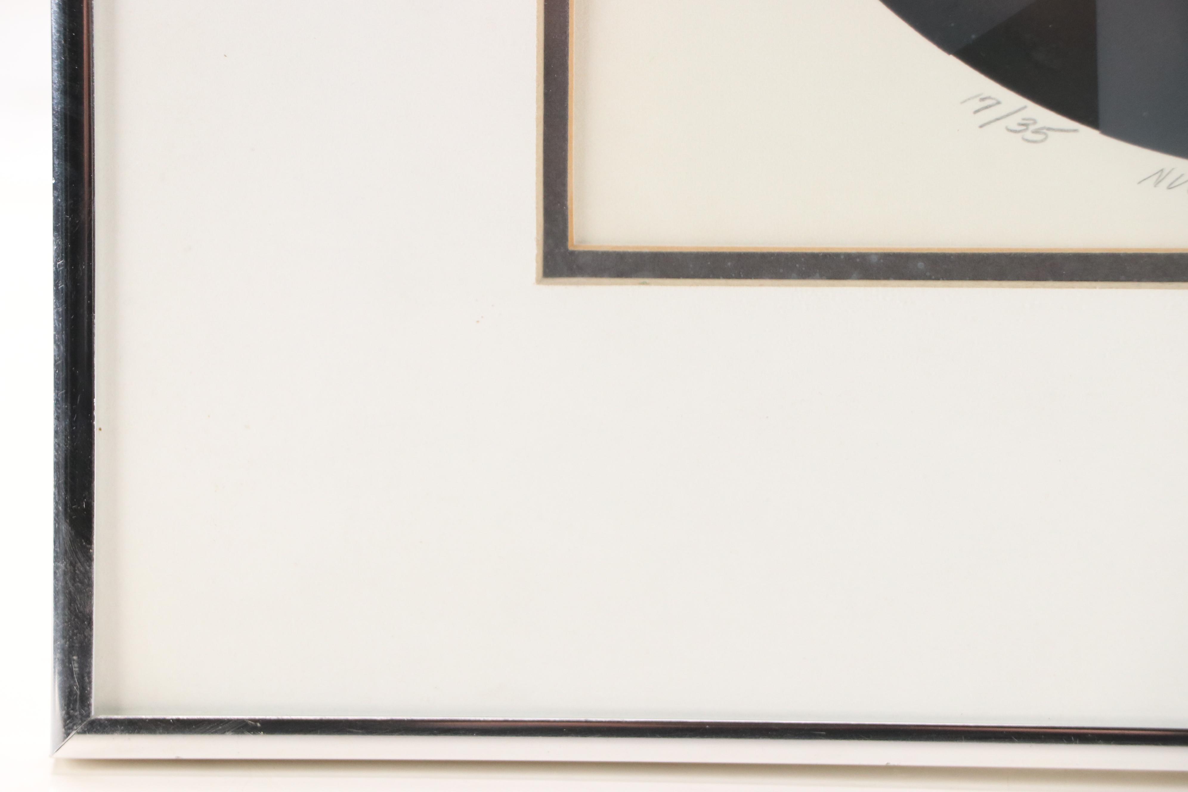 Brian Halsey Op Art Serigraph "Nuclead - 7th State," 1978