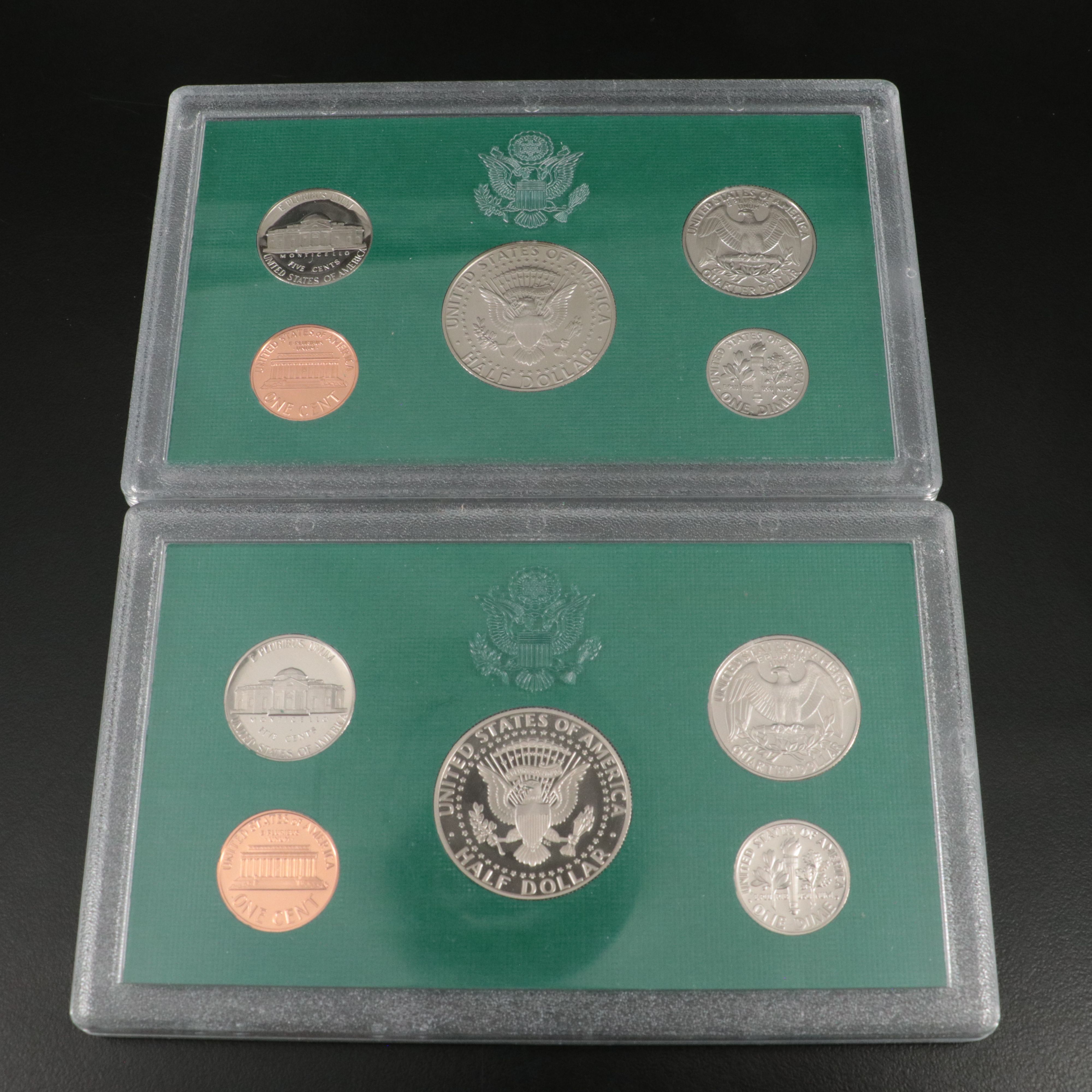 Eighteen United States Modern Proof Sets