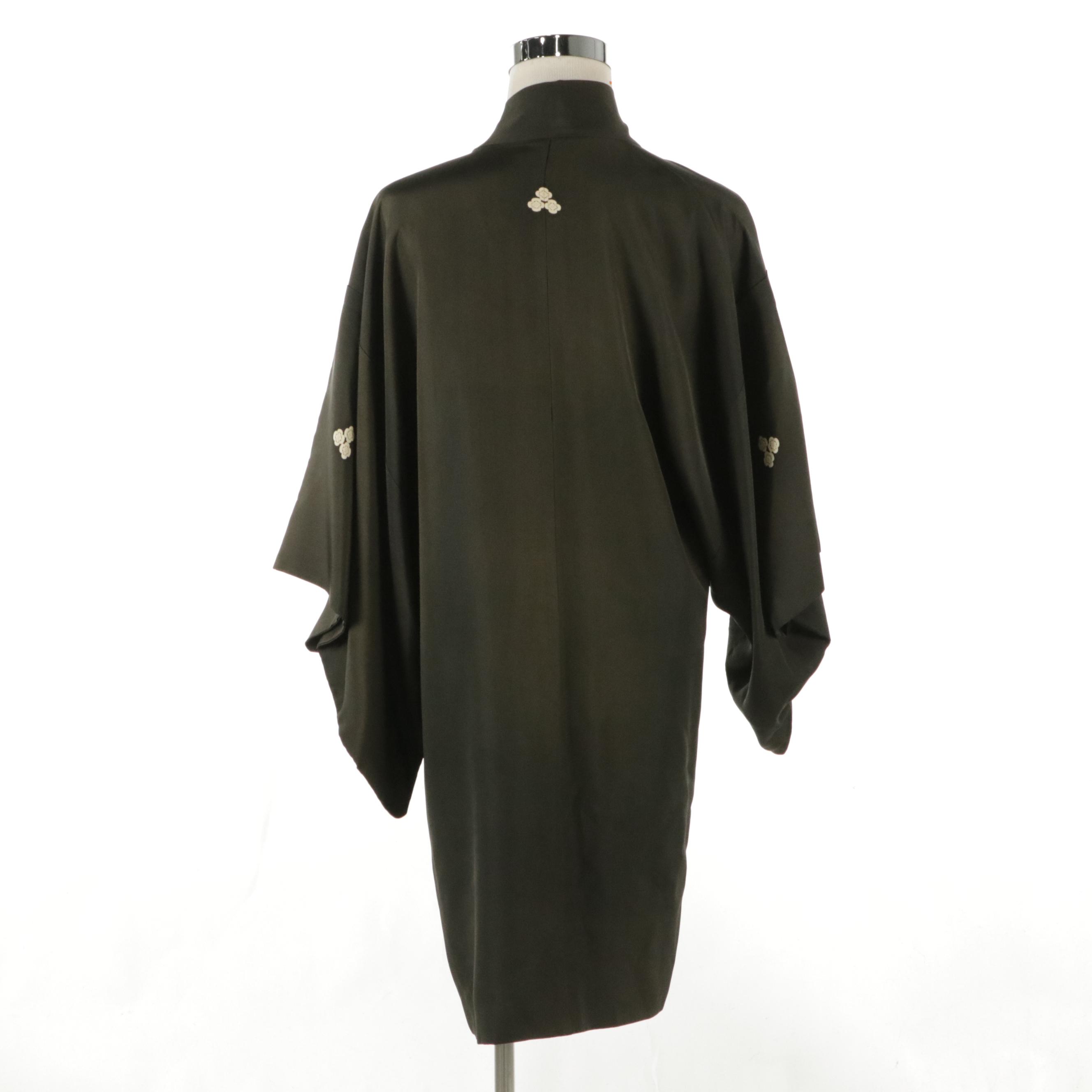 Men's Japanese Kuro Montsuki in Silk