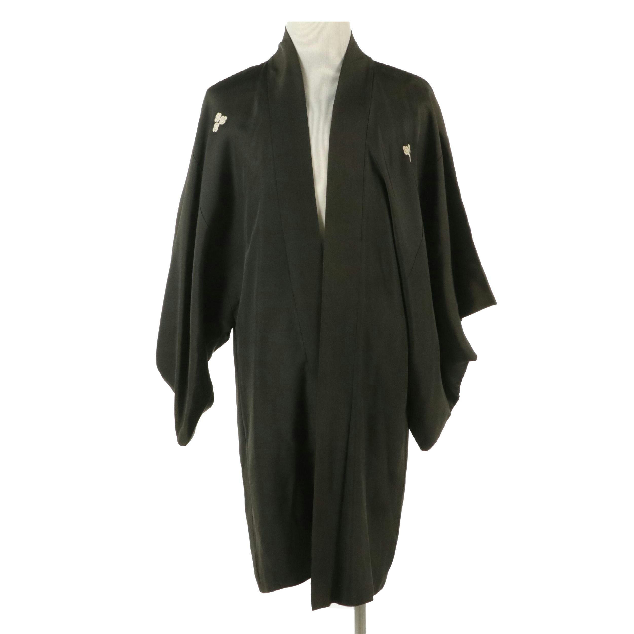 Men's Japanese Kuro Montsuki in Silk