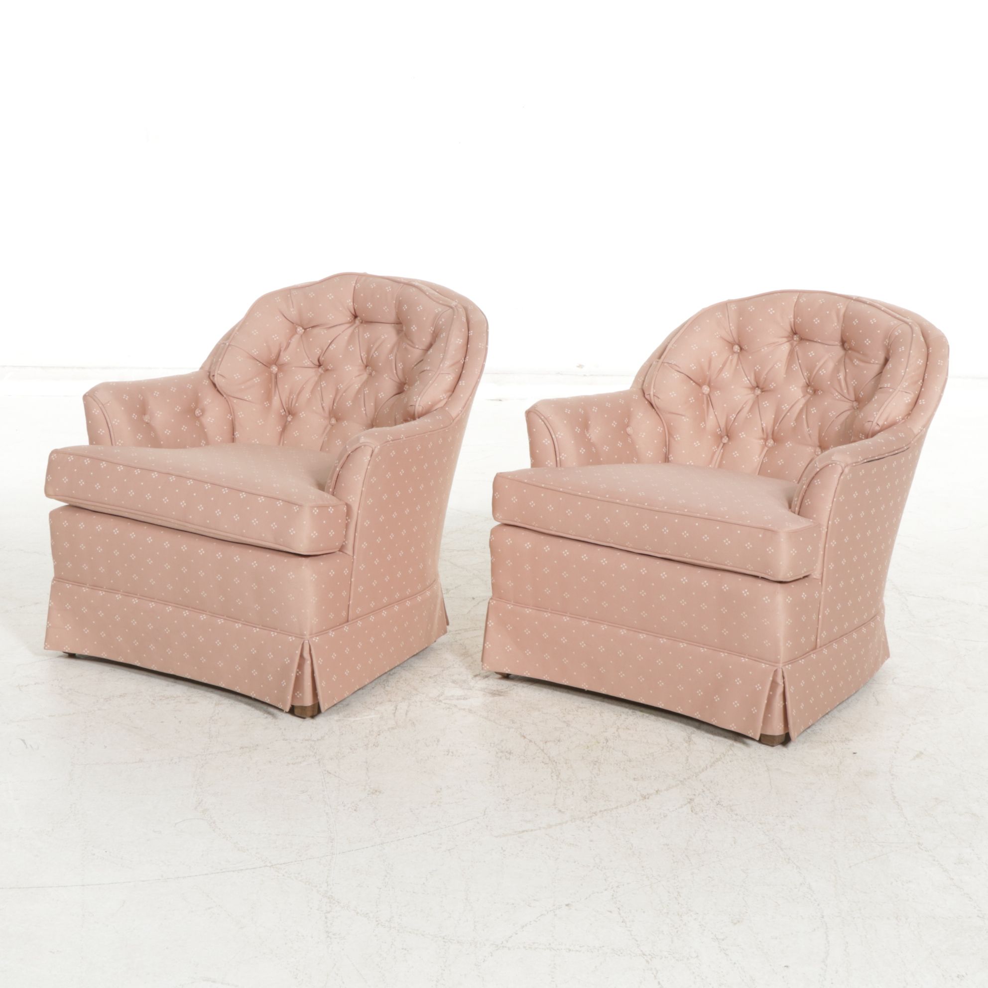 Ethan Allen "Traditional Classics" Upholstered Club Chairs