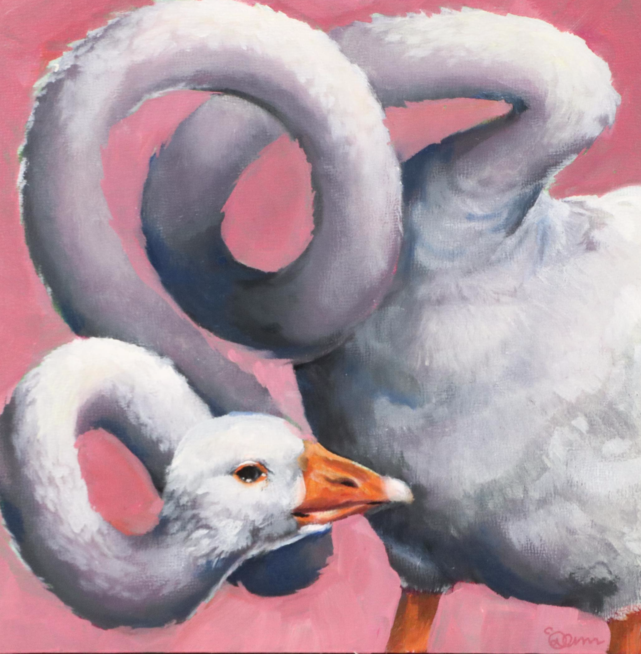 Clare Dunn Oil Painting "Silly Goose," 2025