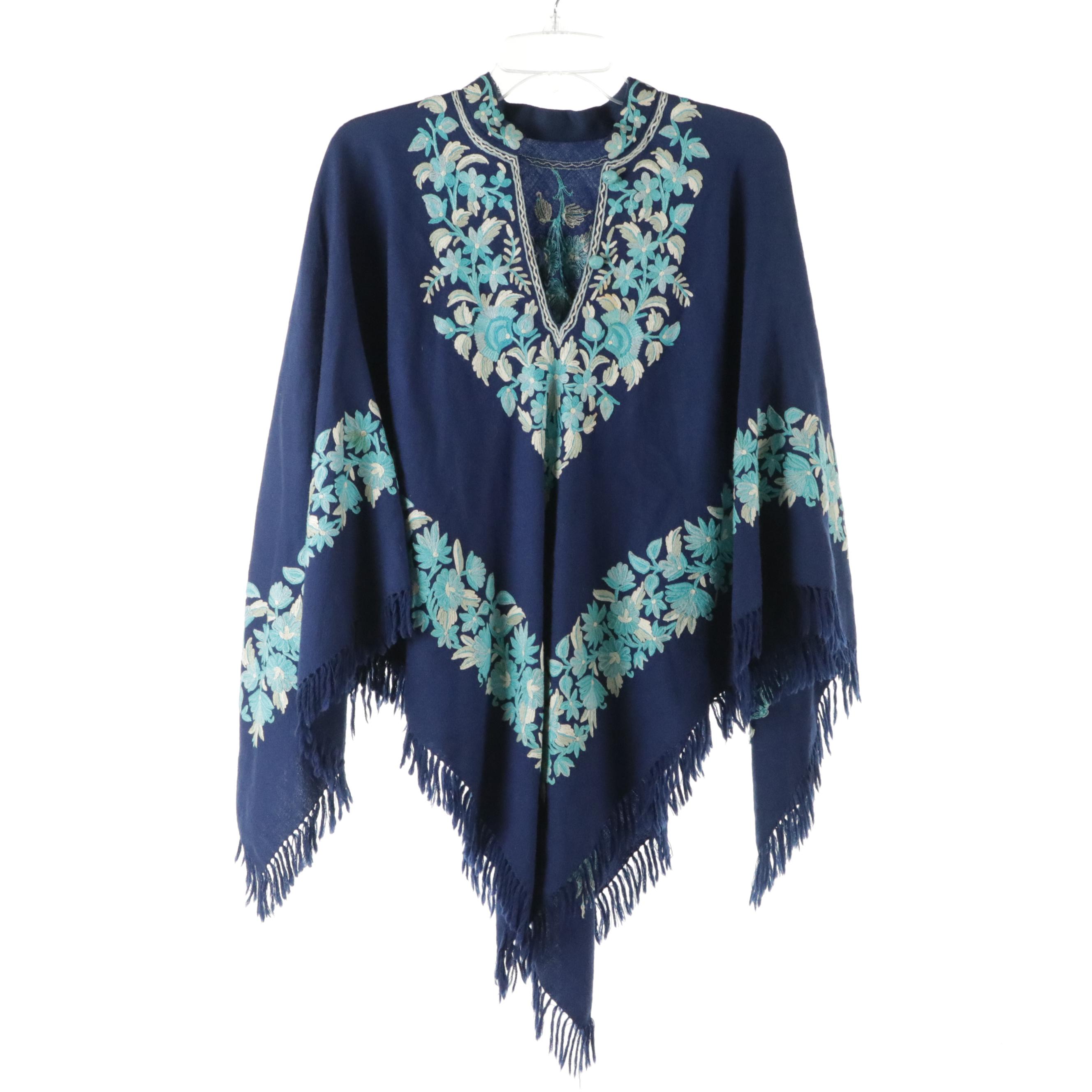 Jazzie Denim Strapless Dress, Patterned Mini Dress and Other Fringe Poncho