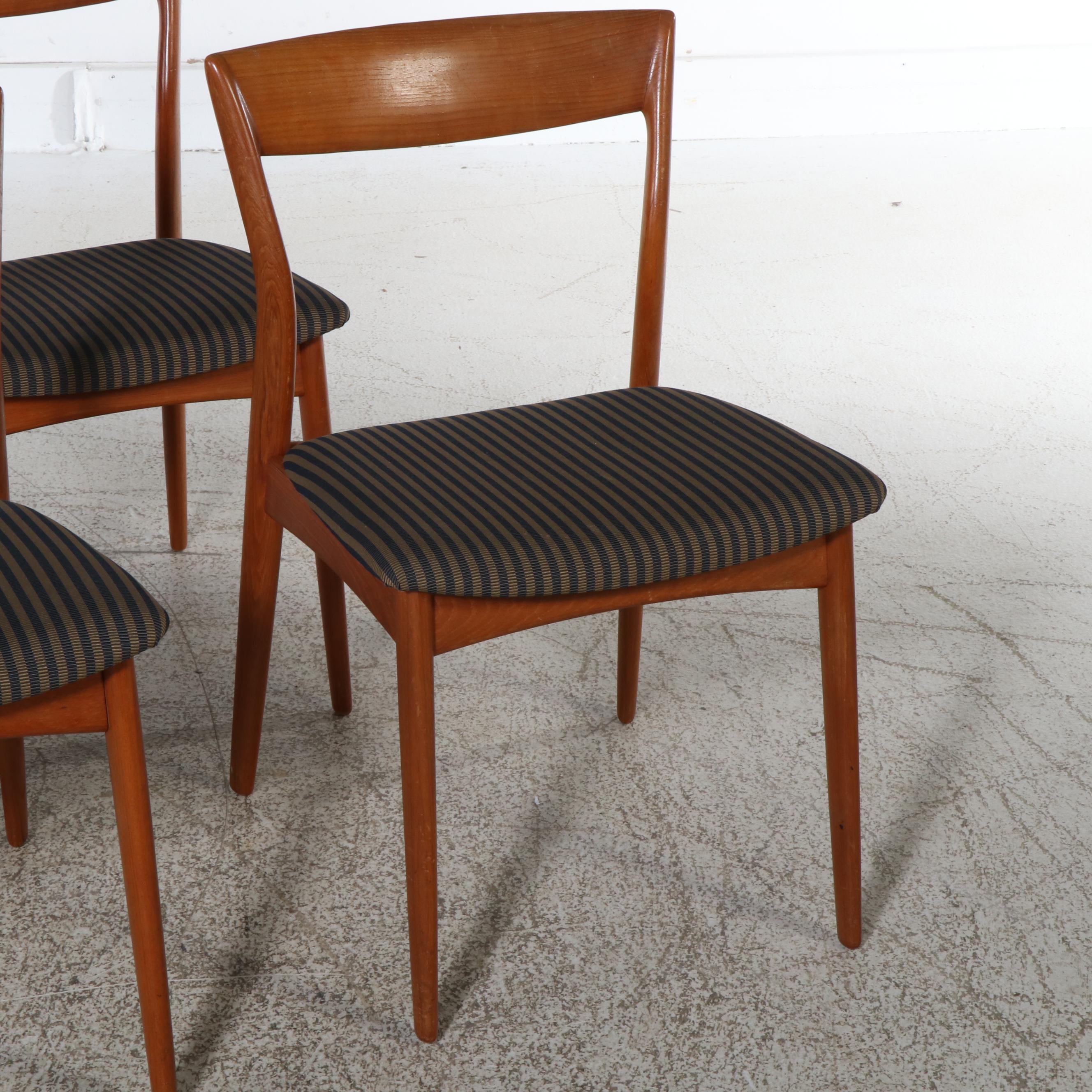 Set of Four Danish Modern Teak Side Chairs