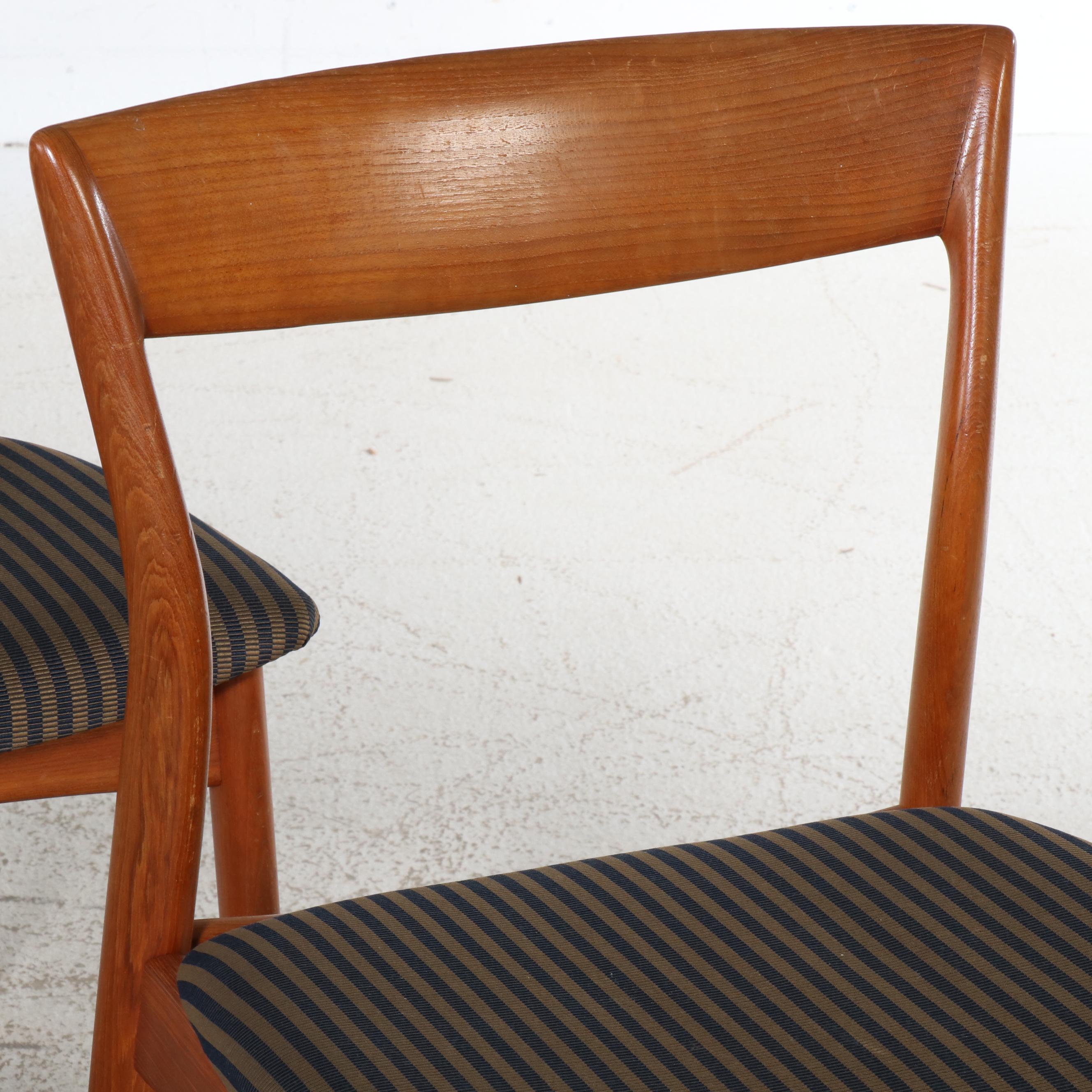 Set of Four Danish Modern Teak Side Chairs