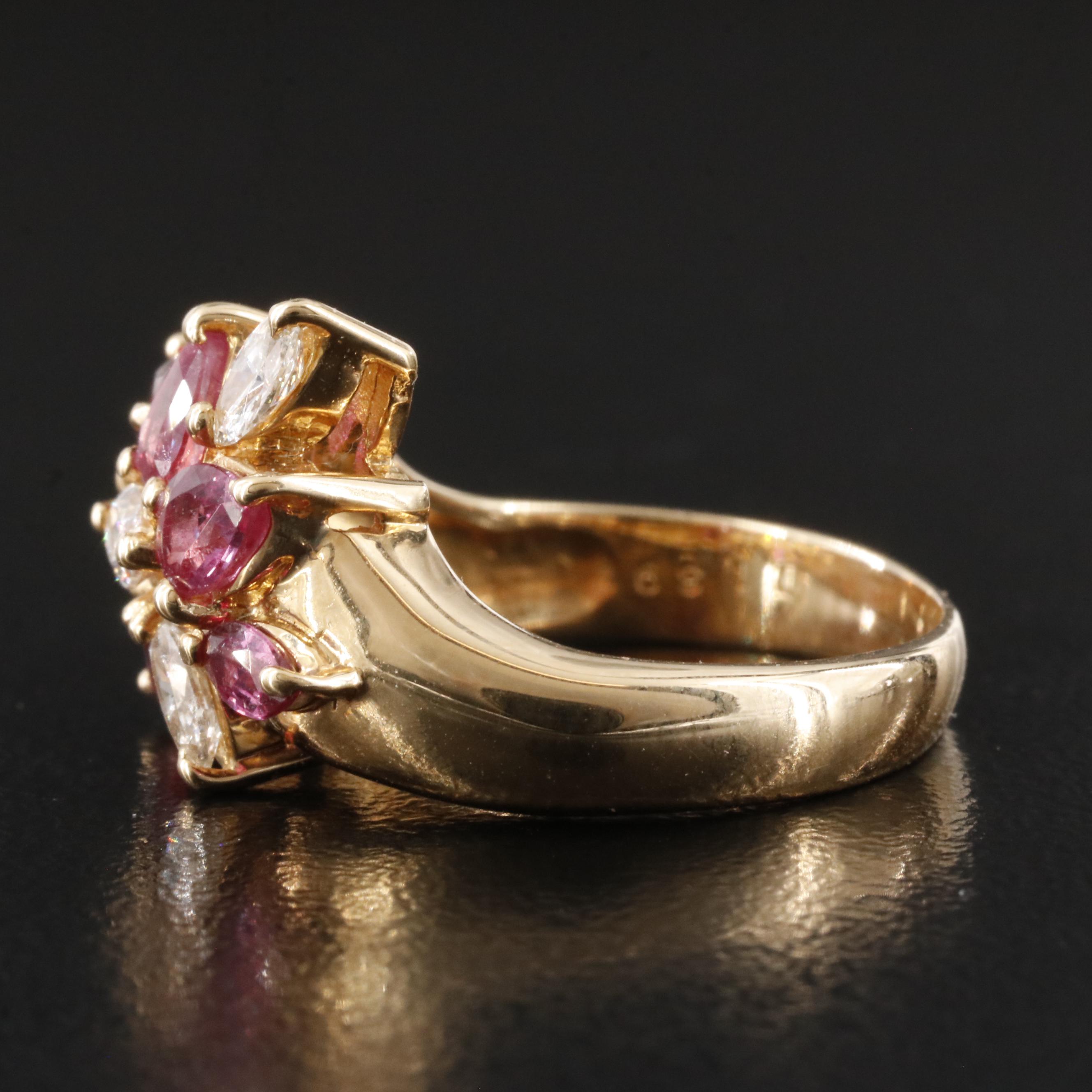 18K Ruby and Diamond Ring