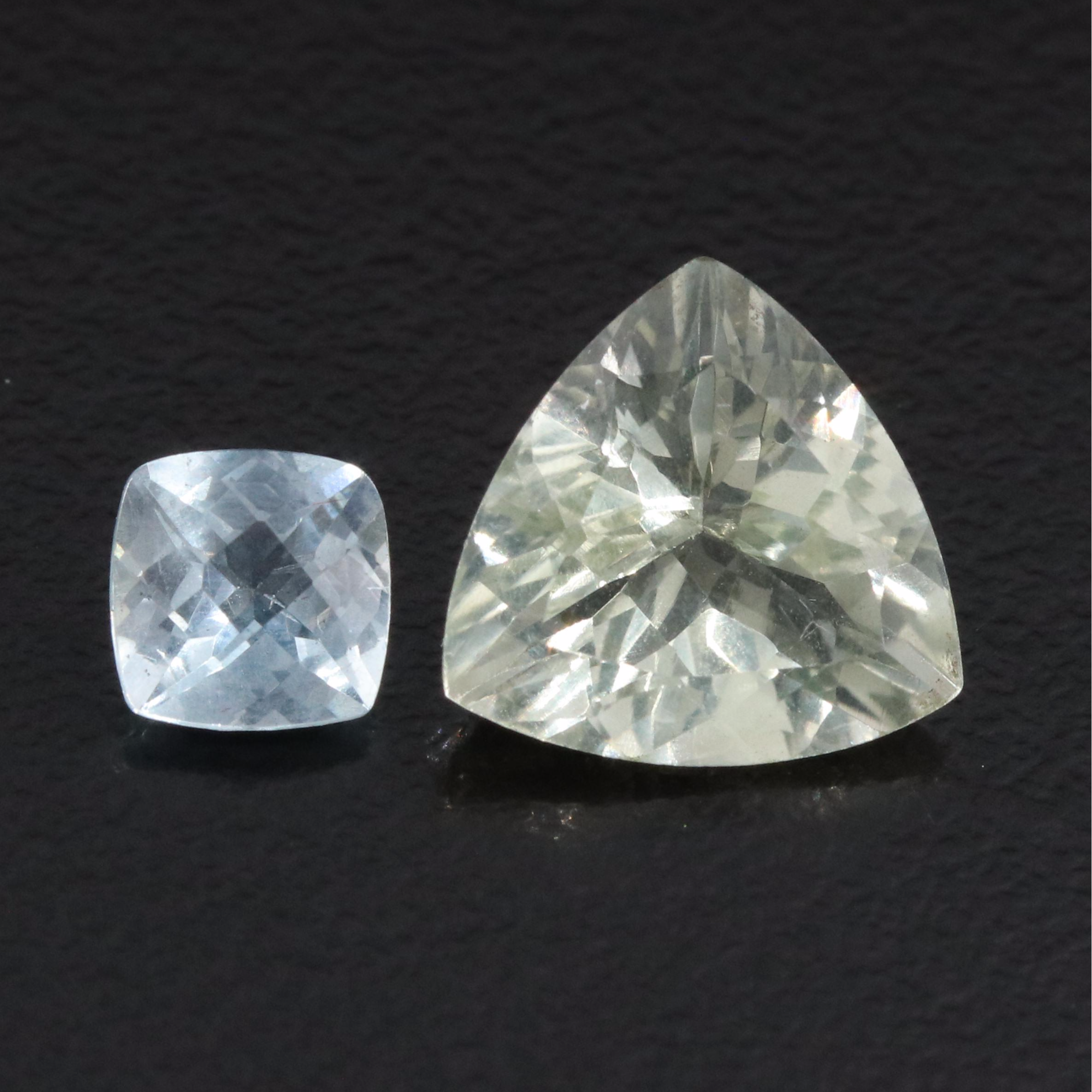 Loose 4.04 CTW Aquamarine and Prasiolite