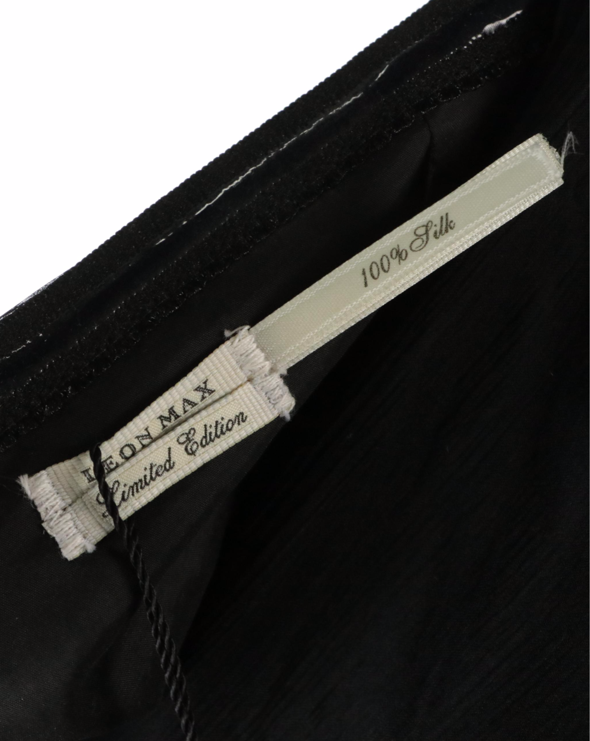 Leon Max Black Shirt Dresses, Strapless Draped Silk Mini Dress & Tailored Jacket