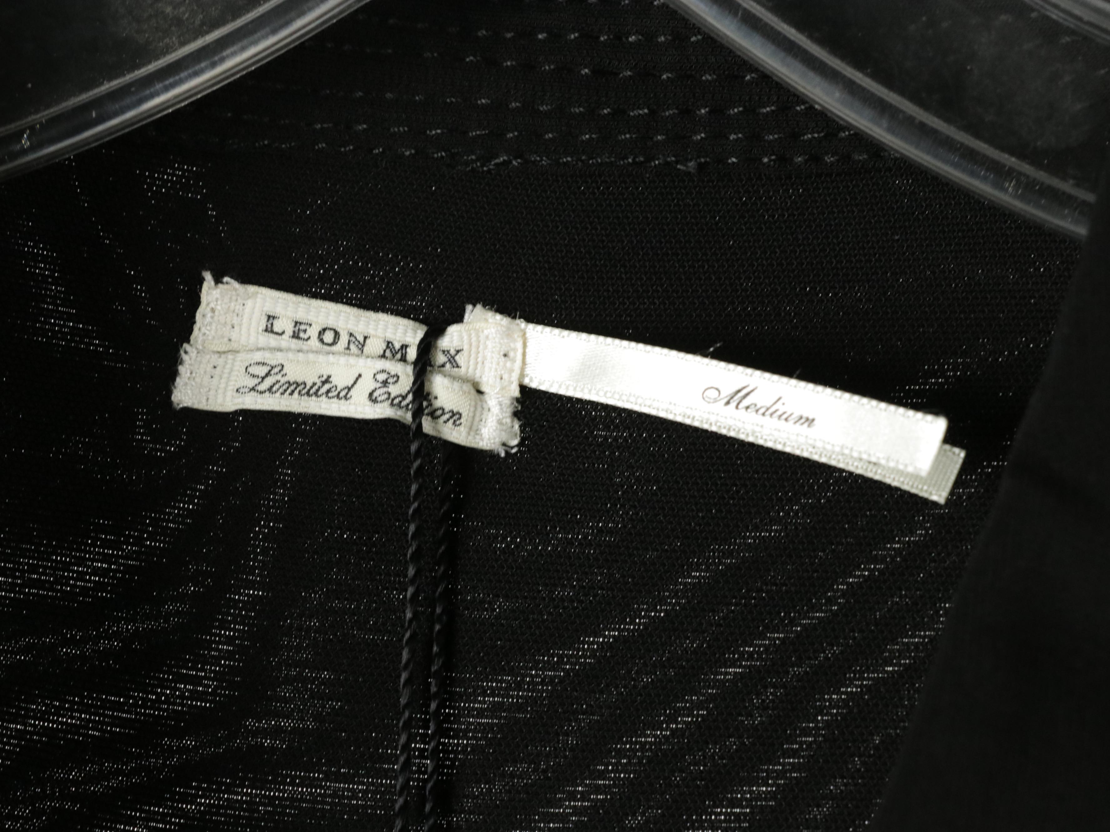 Leon Max Black Shirt Dresses, Strapless Draped Silk Mini Dress & Tailored Jacket