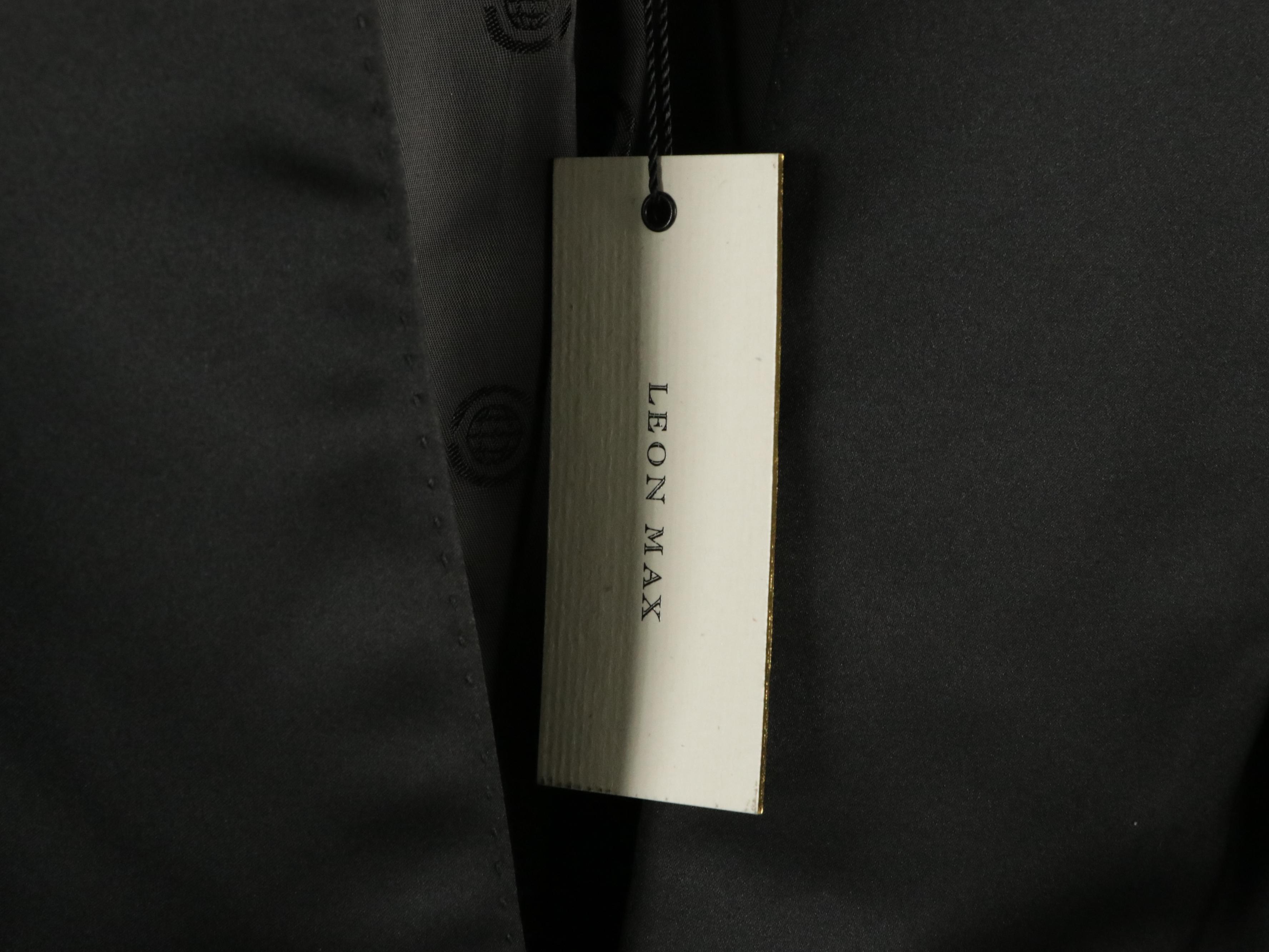 Leon Max Black Shirt Dresses, Strapless Draped Silk Mini Dress & Tailored Jacket