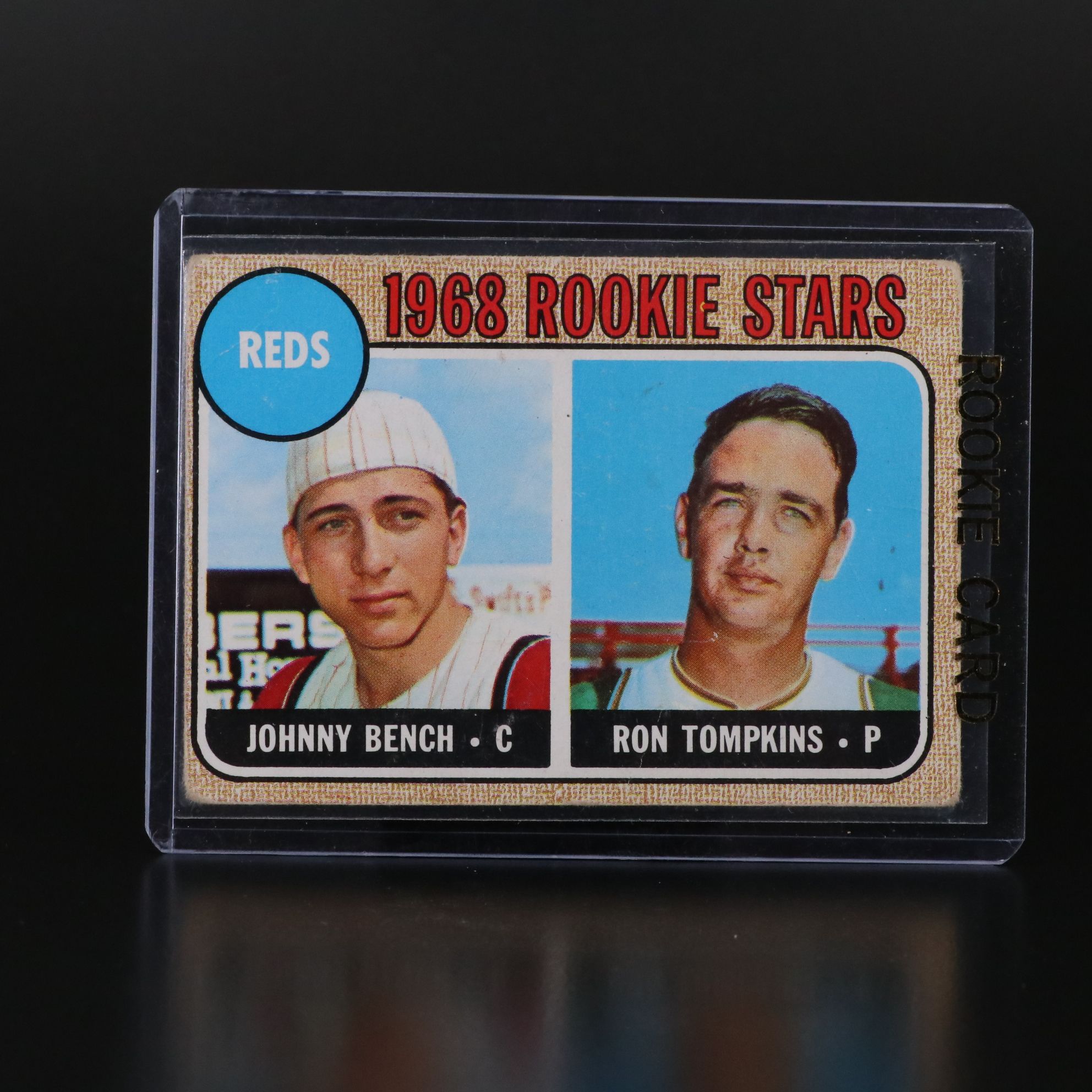 1968 Topps Johnny Bench Cincinnati Reds Rookie Baseball Card