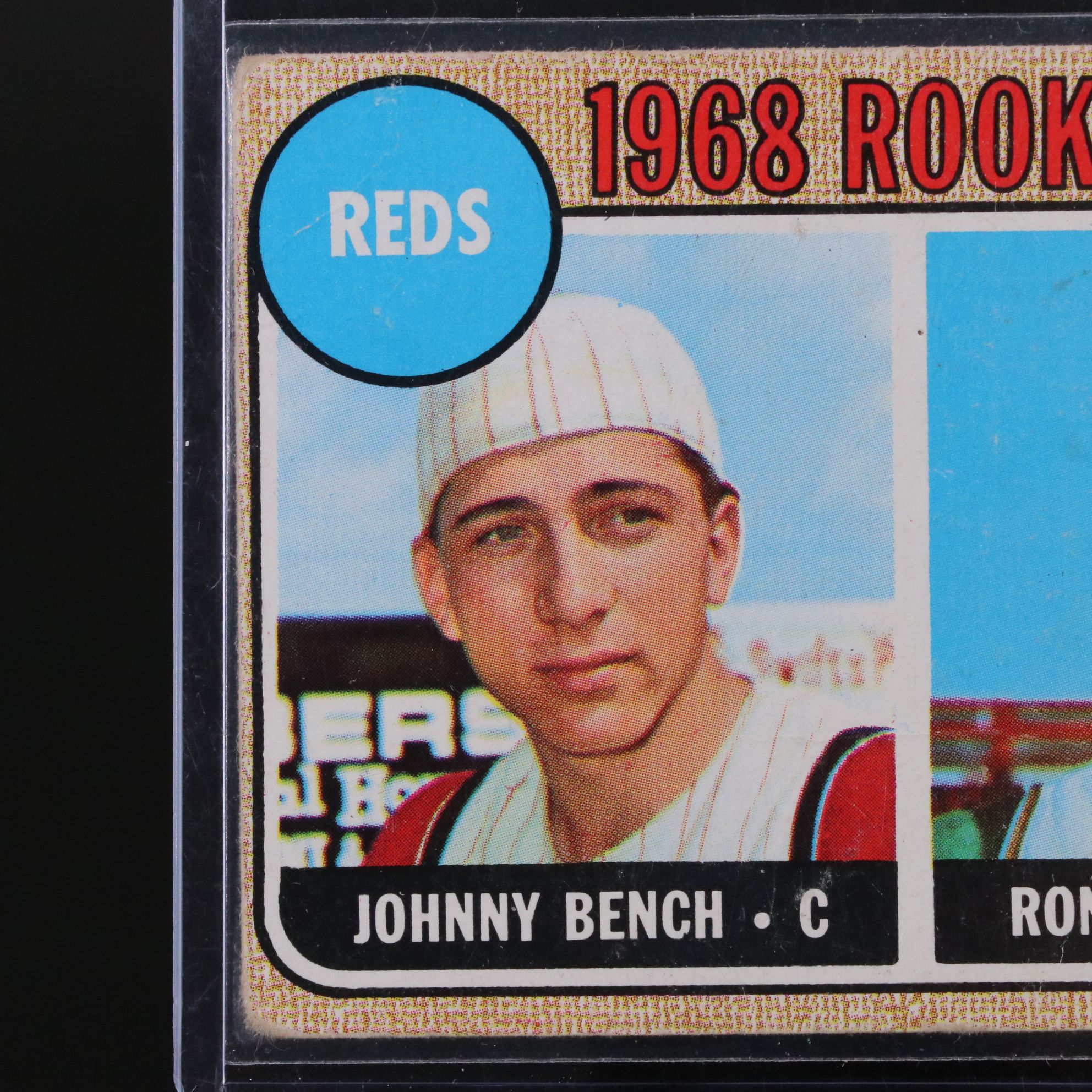 1968 Topps Johnny Bench Cincinnati Reds Rookie Baseball Card