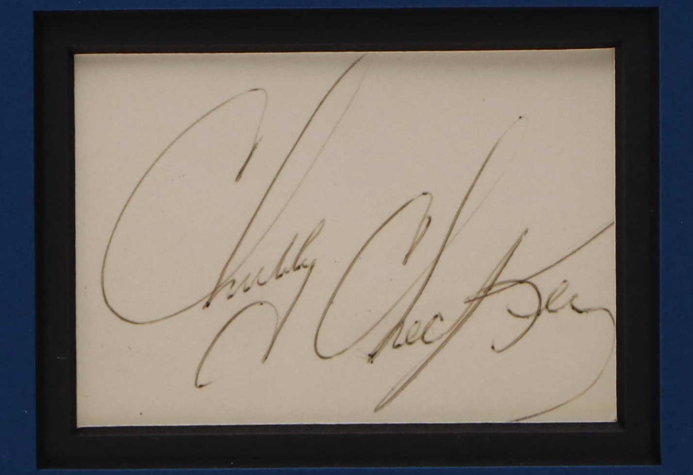 Chubby Checker Signature Cut with Photograph