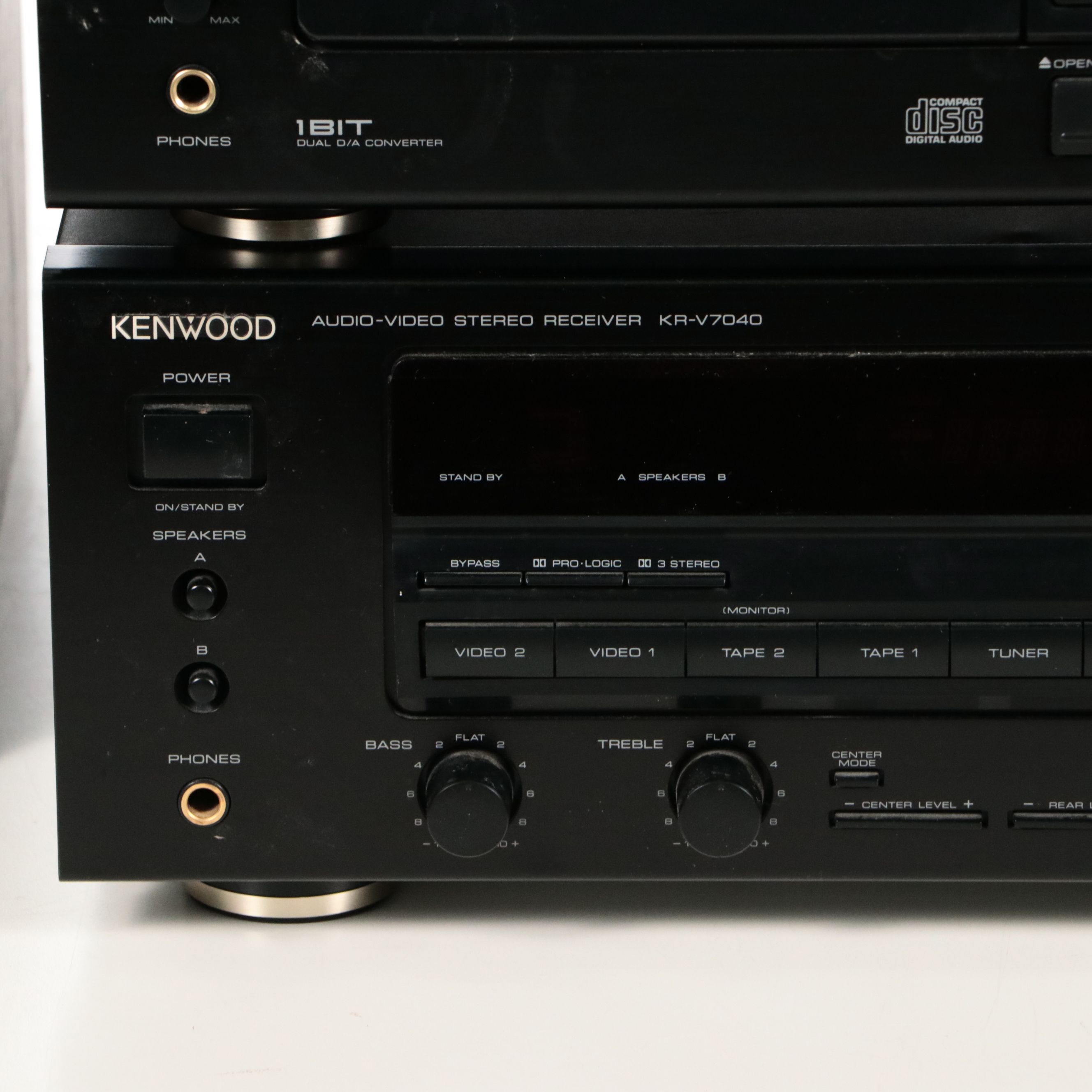 Kenwood Receiver with Audio Players, JBL LX600 Speakers and BSR Record Player