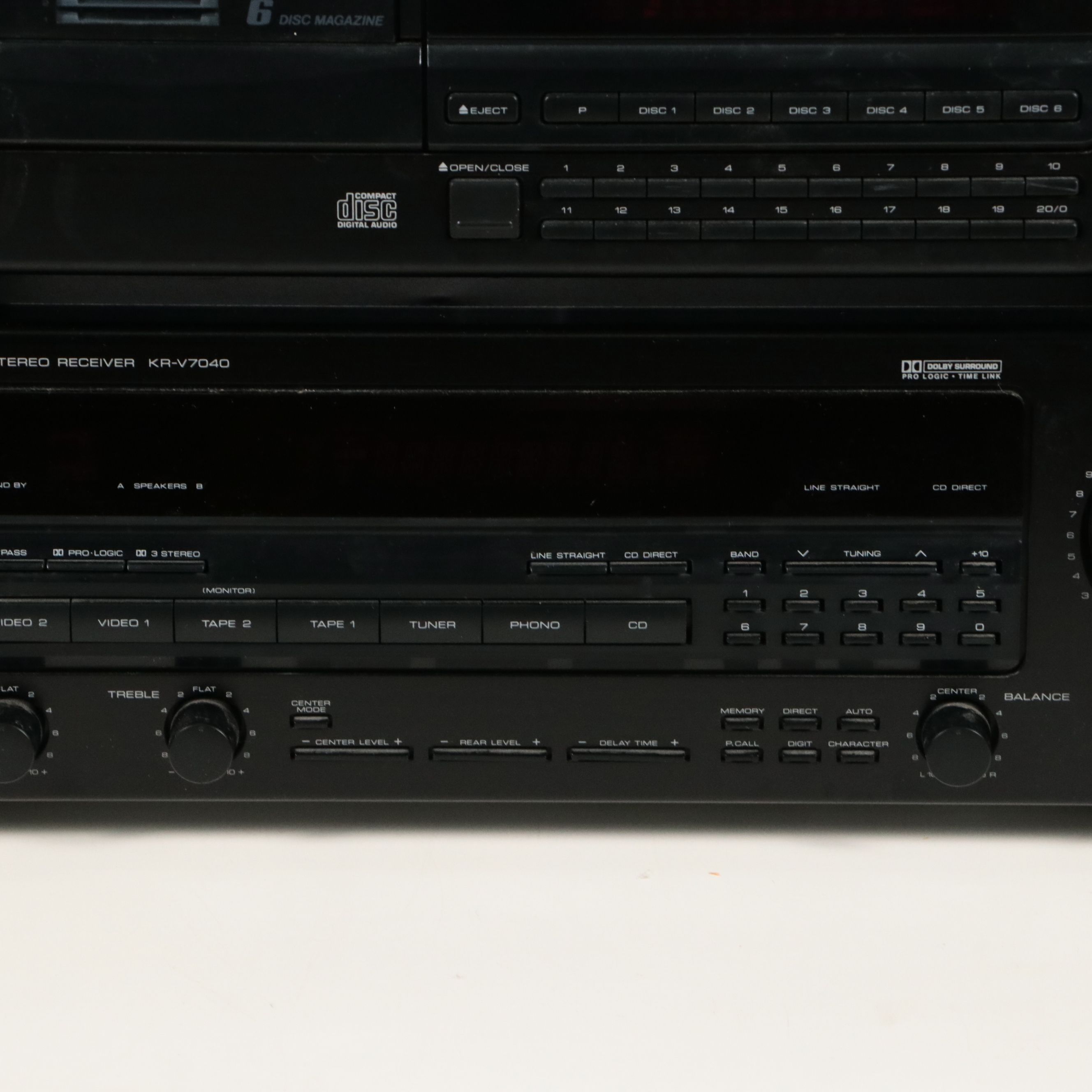 Kenwood Receiver with Audio Players, JBL LX600 Speakers and BSR Record Player