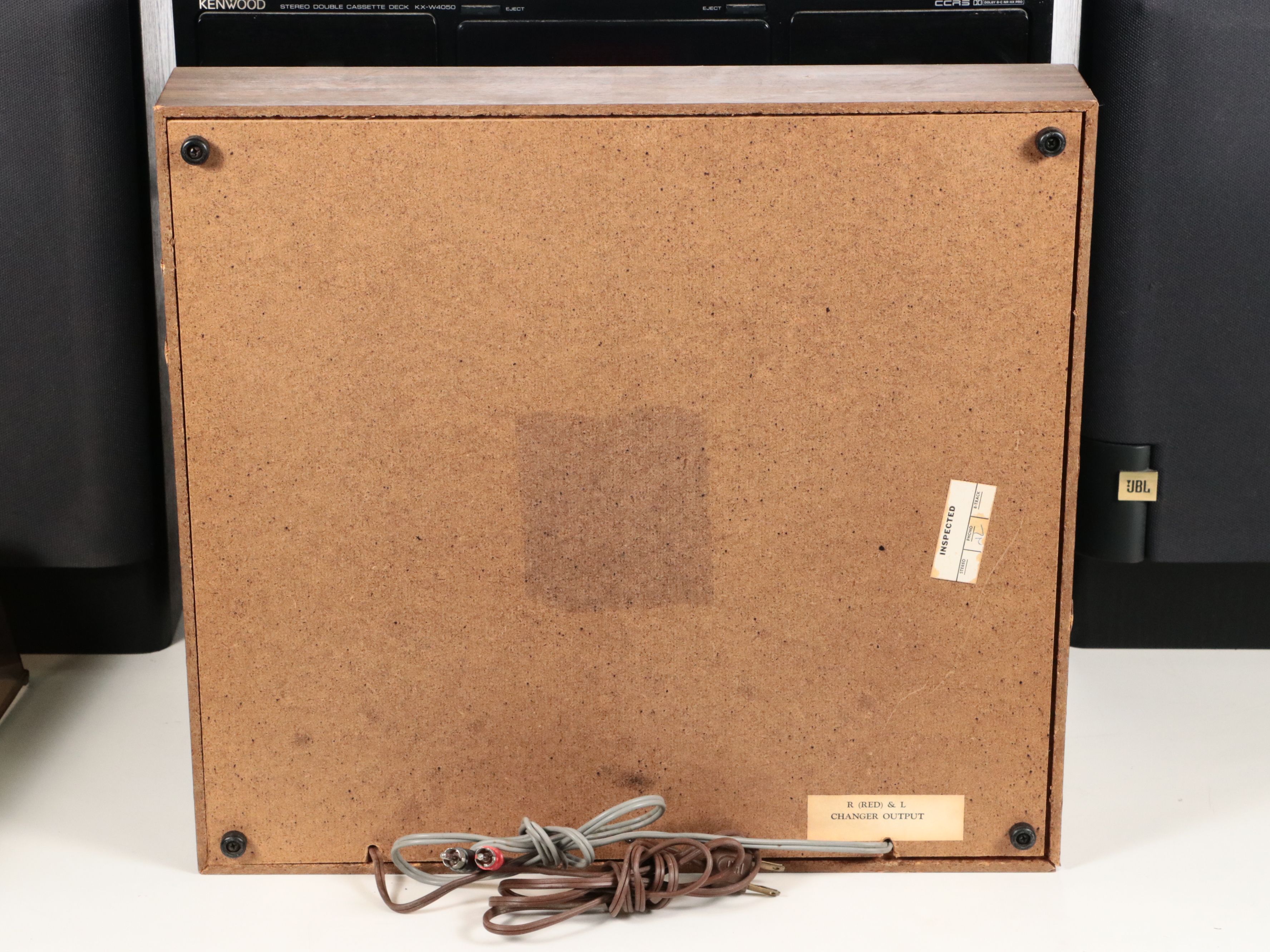 Kenwood Receiver with Audio Players, JBL LX600 Speakers and BSR Record Player